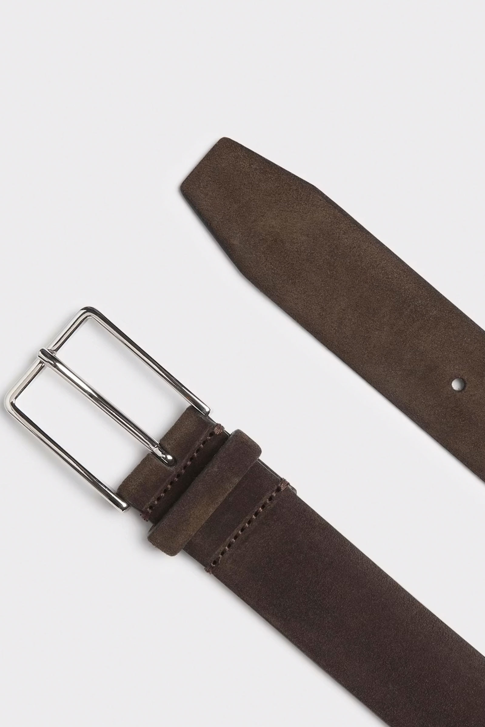 Bos Suede Belt, Mørkebrun - Bilde 3