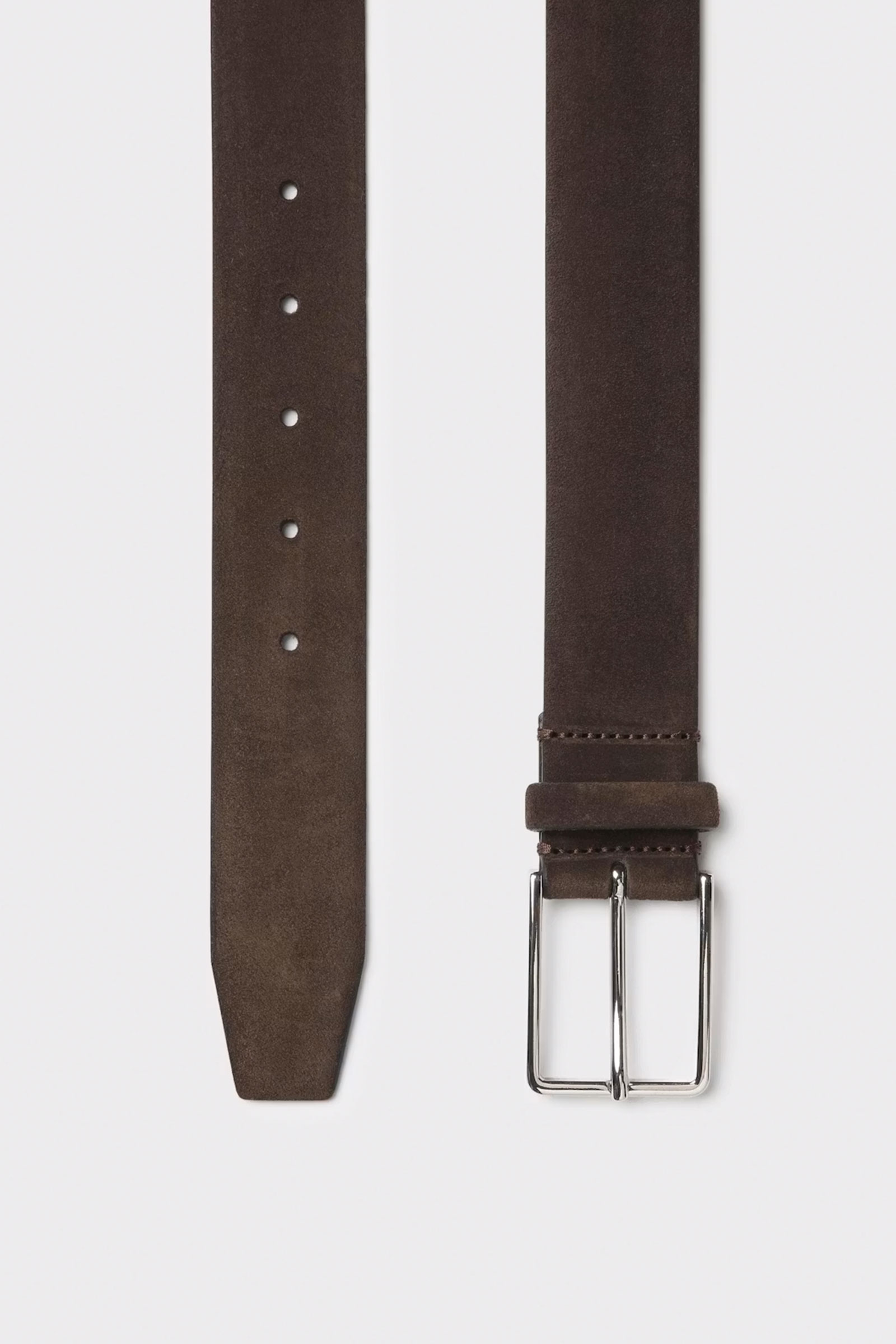 Bos Suede Belt, Mørkebrun - Bilde 4