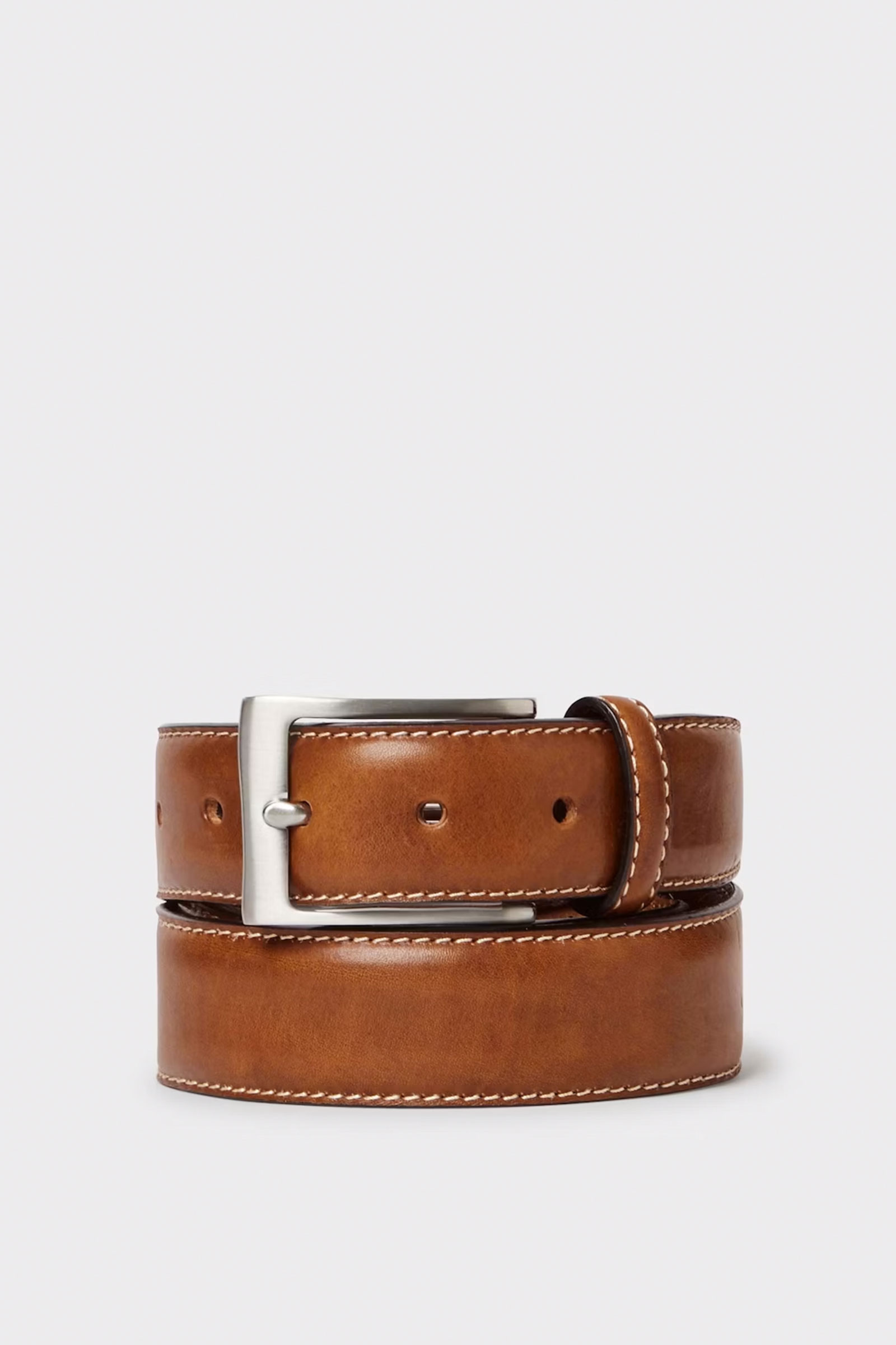 Odense Leather Belt, Lysebrun - Bilde 2