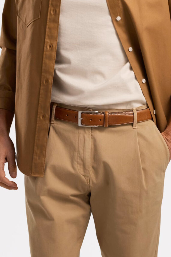 Odense Leather Belt, Lysebrun