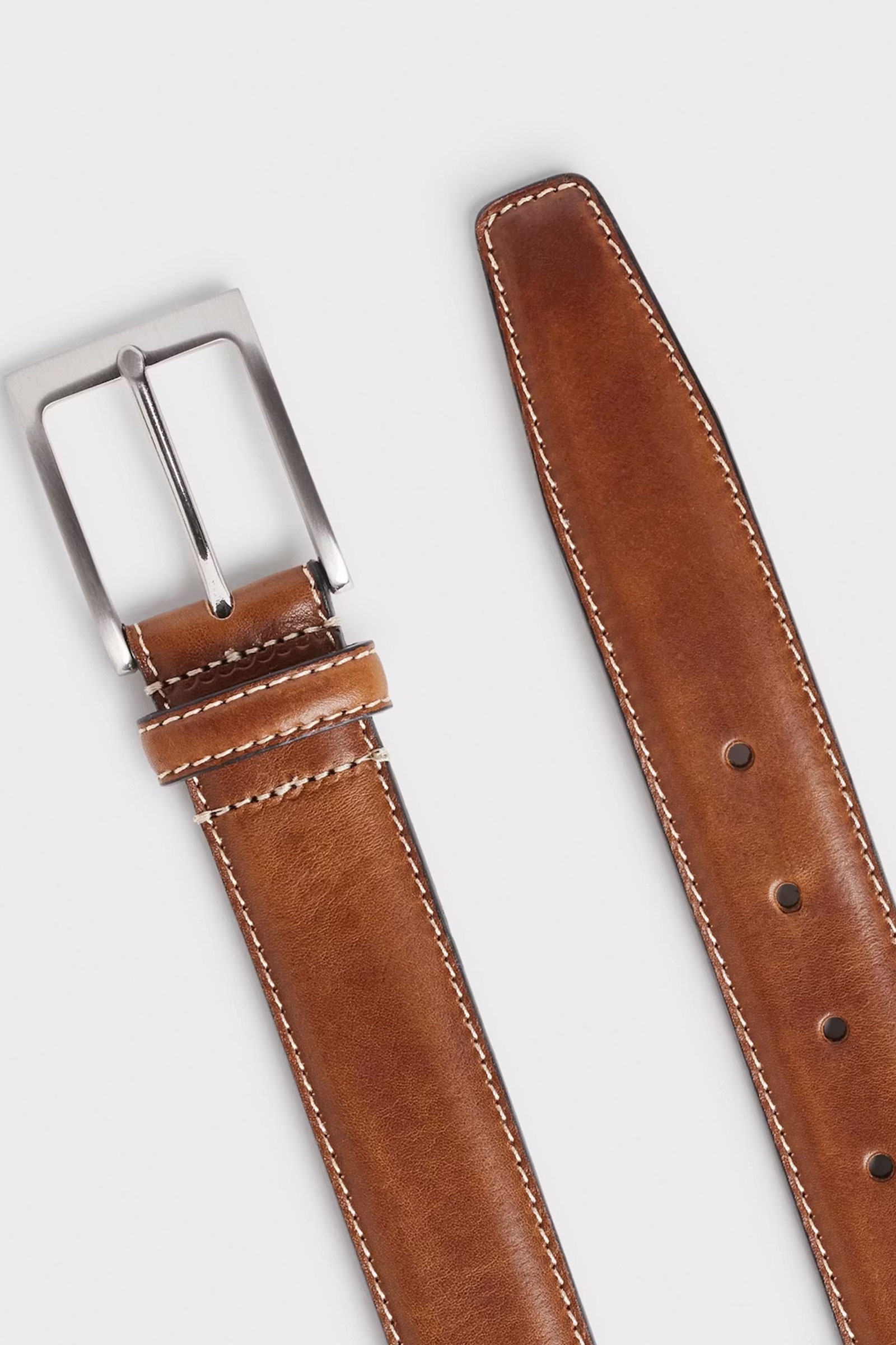 Odense Leather Belt, Lysebrun - Bilde 4