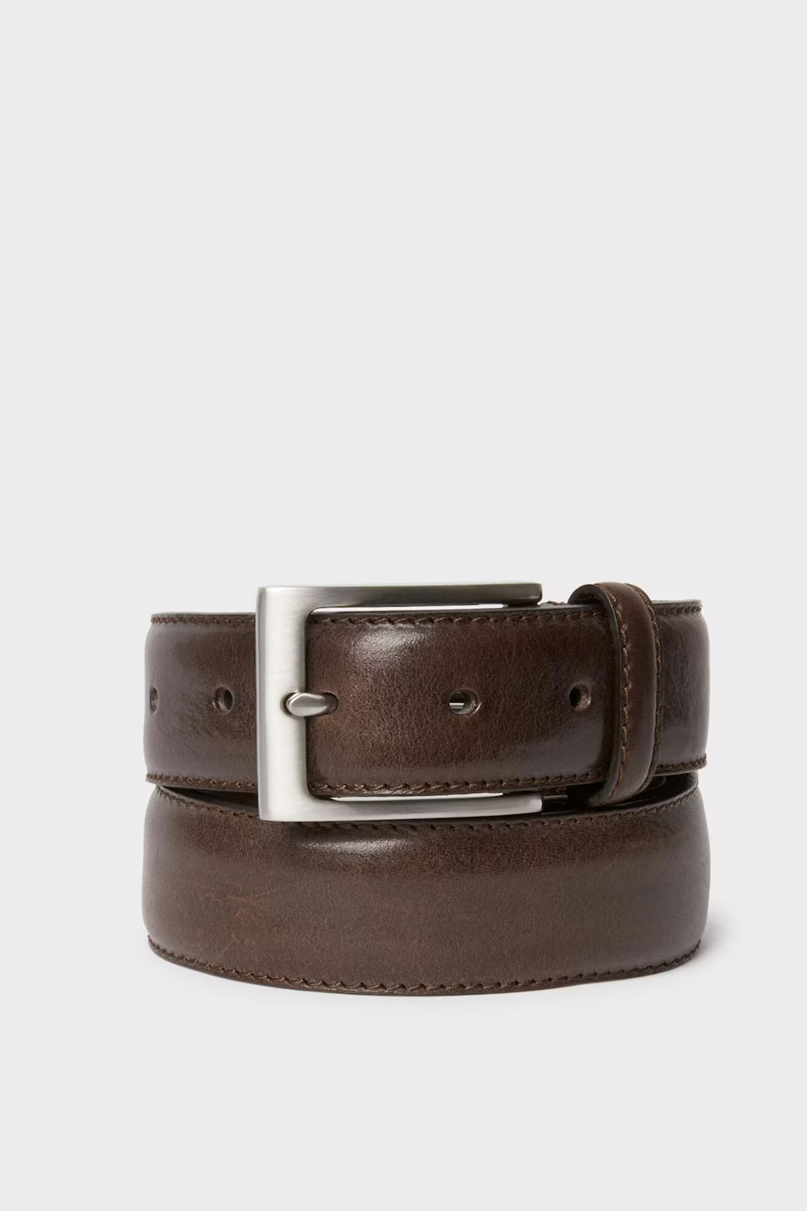 Odense Leather Belt, Mørkebrun - Bilde 2