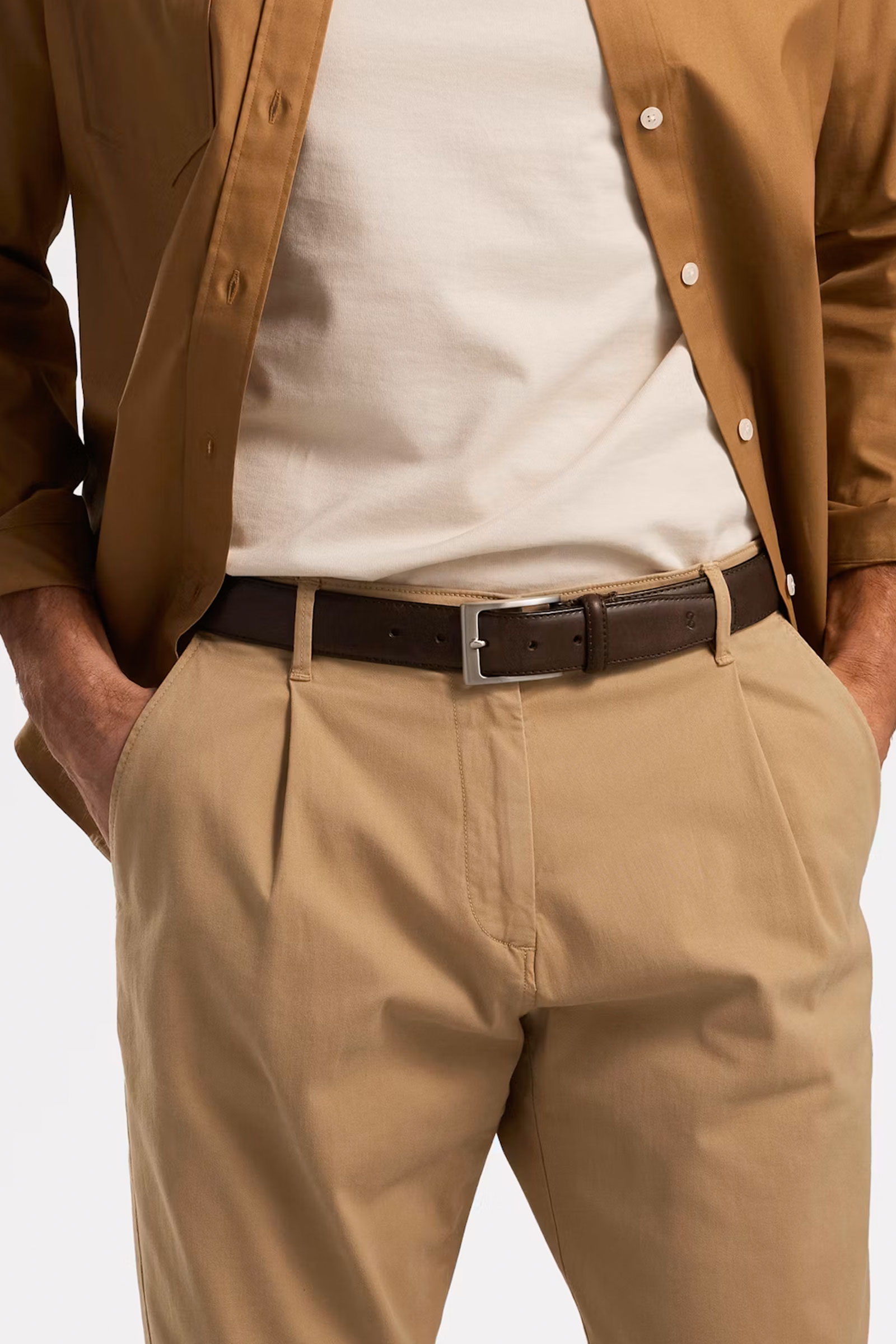 Odense Leather Belt, Mørkebrun