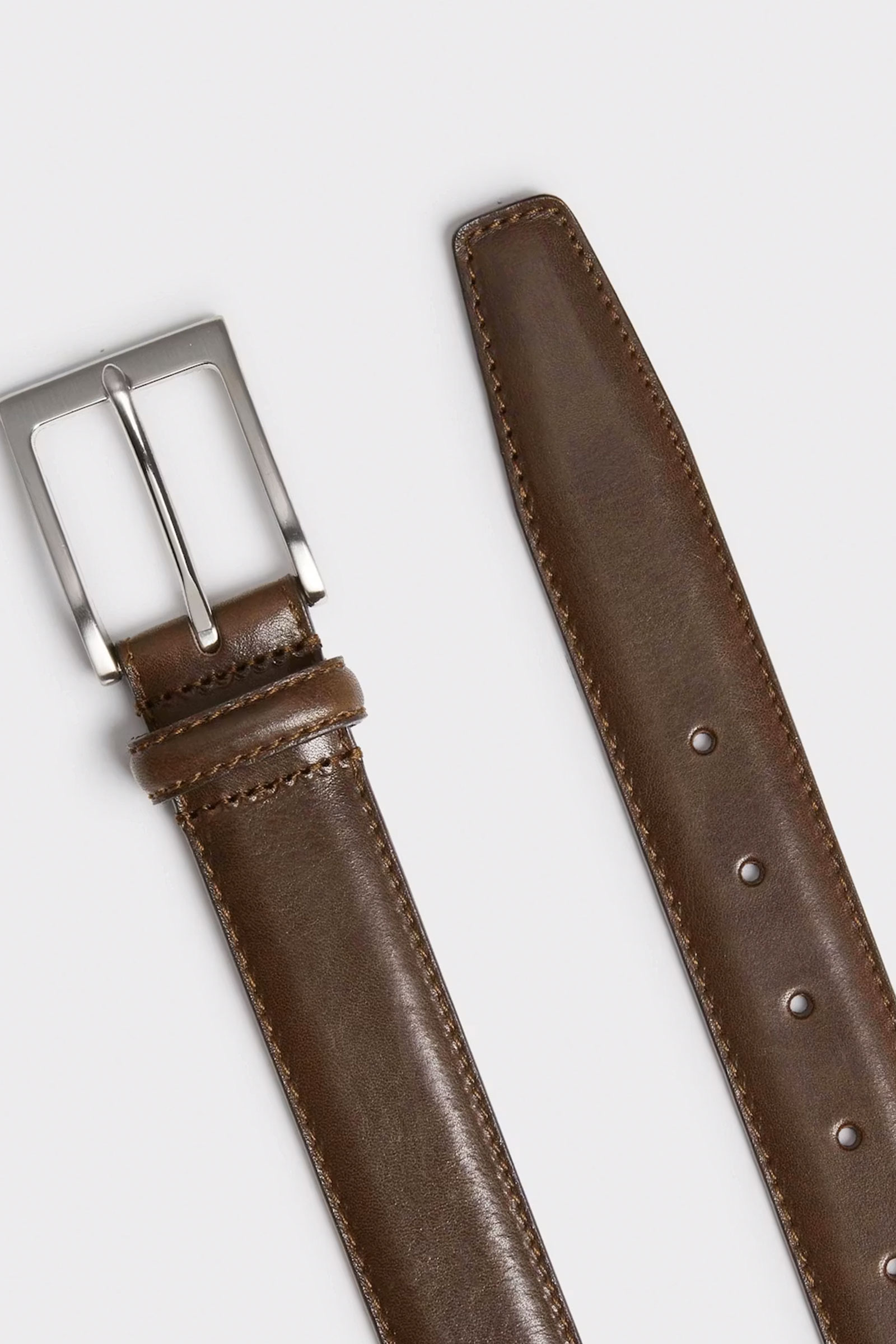 Odense Leather Belt, Mørkebrun - Bilde 4