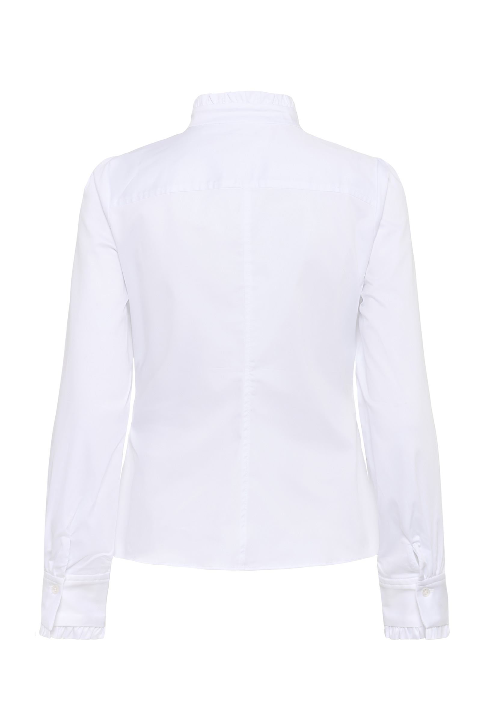 Cally Frill Shirt, Pure White - Bilde 9