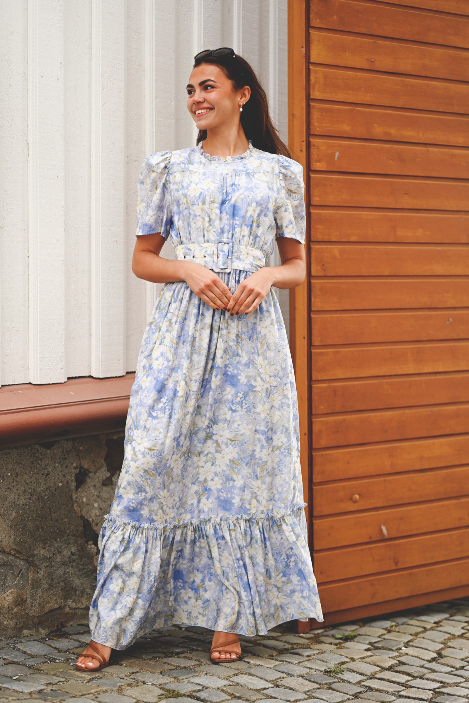 Sophie Puff Maxi Dress, Wisteria Kiss - Bilde 7