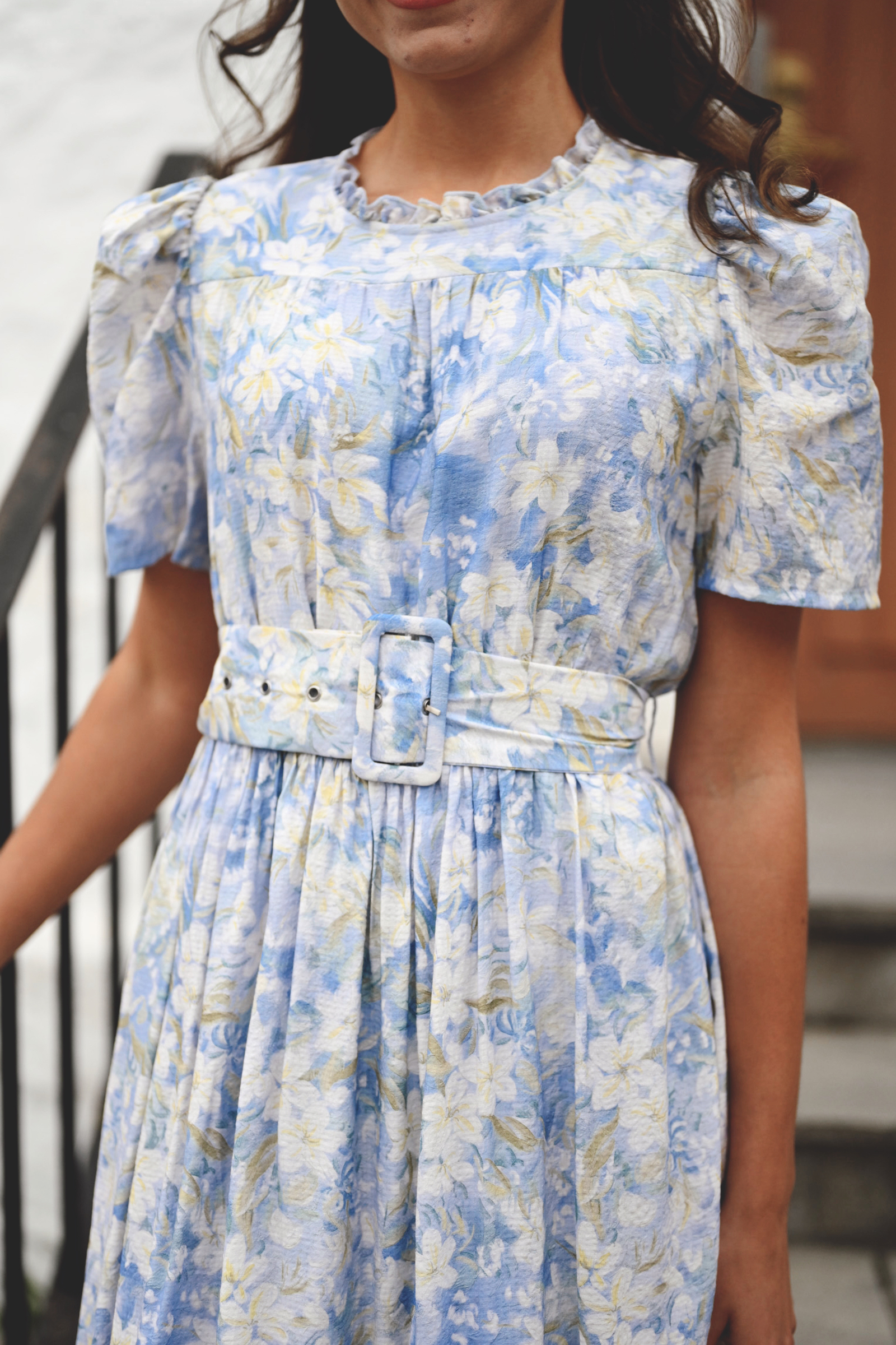 Sophie Puff Maxi Dress, Wisteria Kiss - Bilde 3