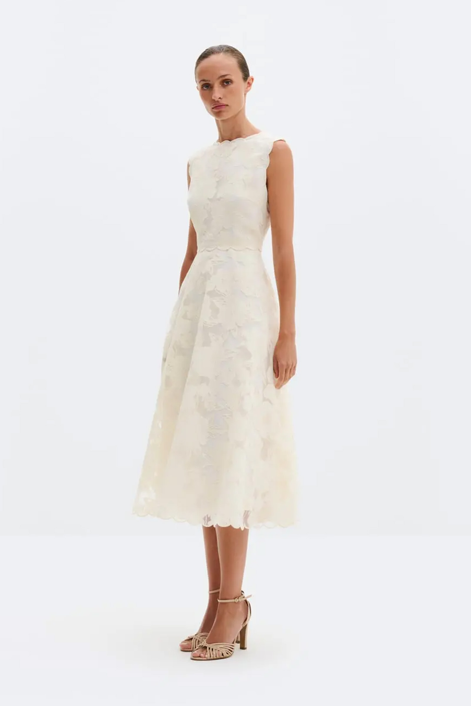 Elin Lace Dress, Vanilla