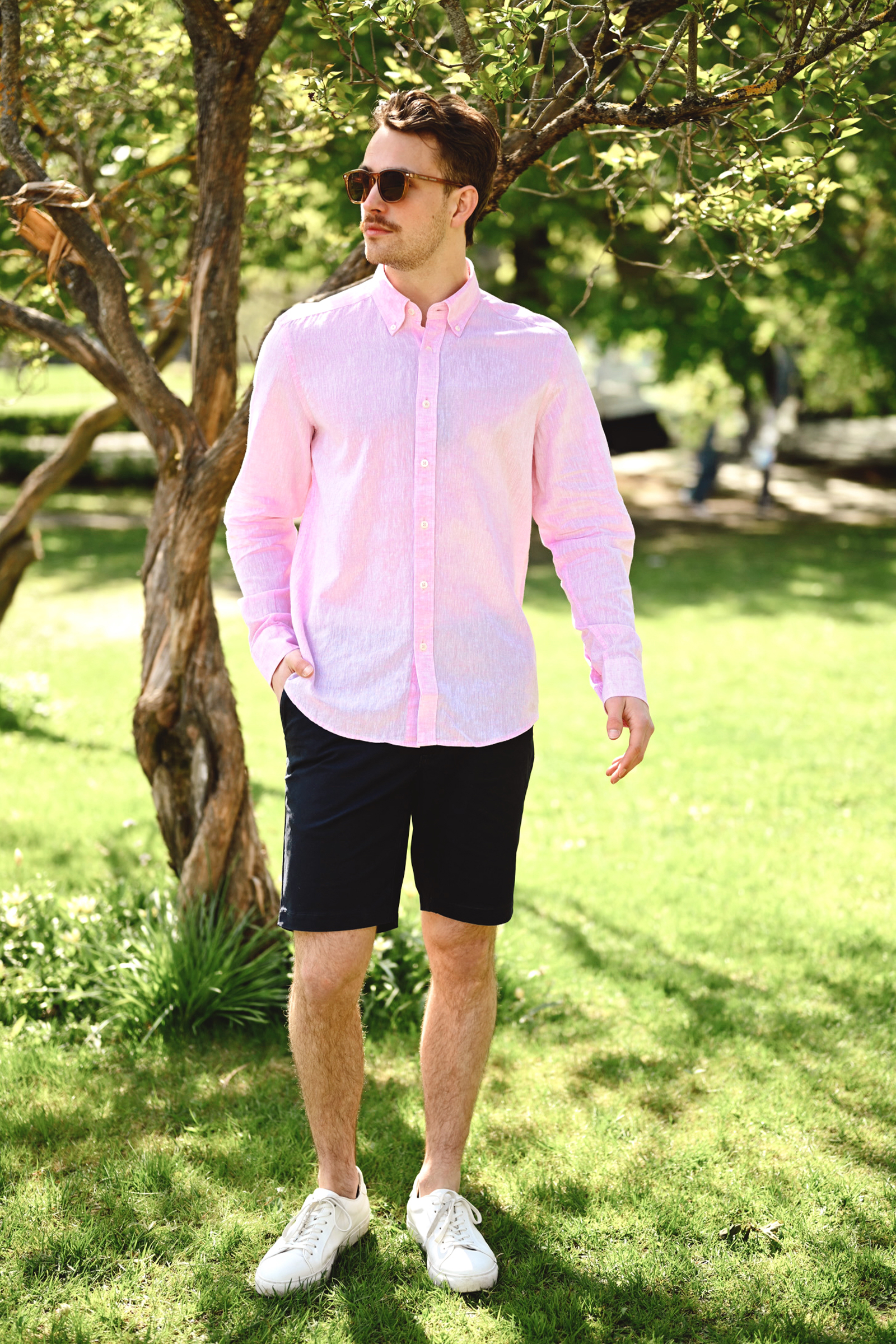 Jitloff Linen Shirt LS, Pink - Bilde 3