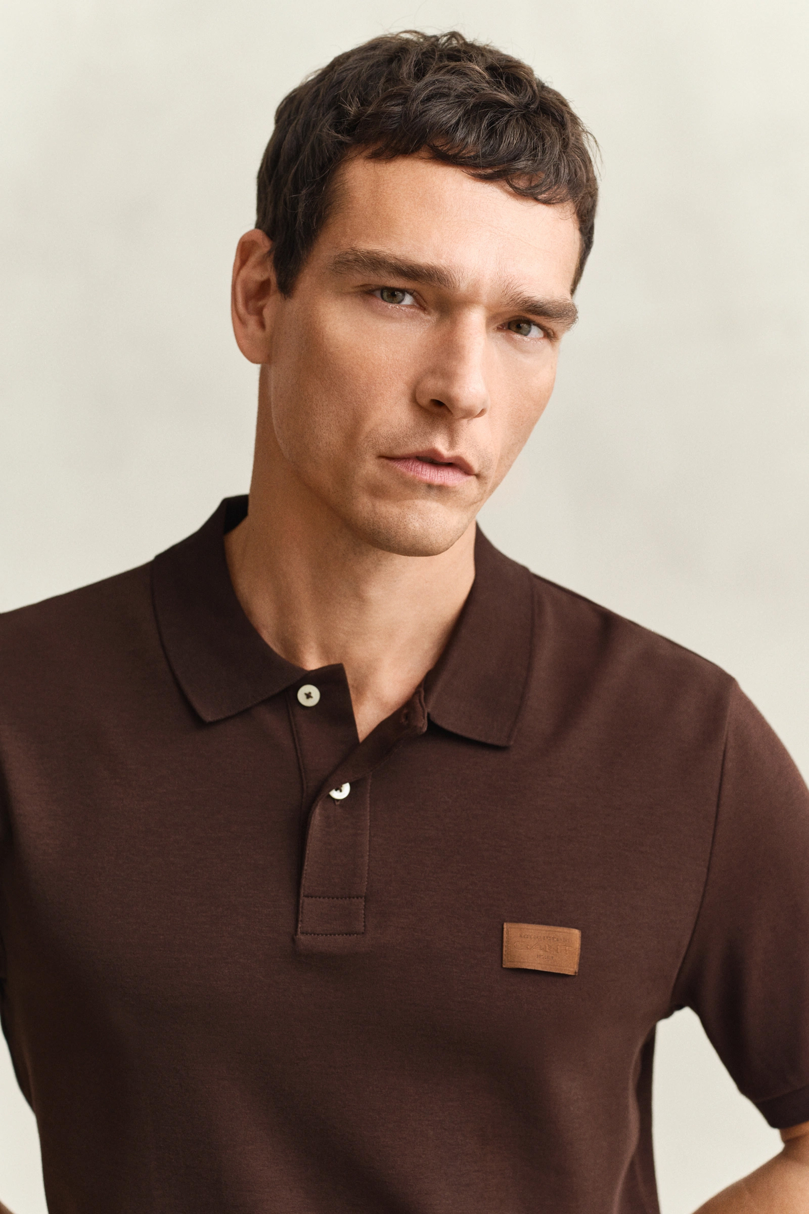 Interlock SS Polo, Mahogany Brown - Bilde 3