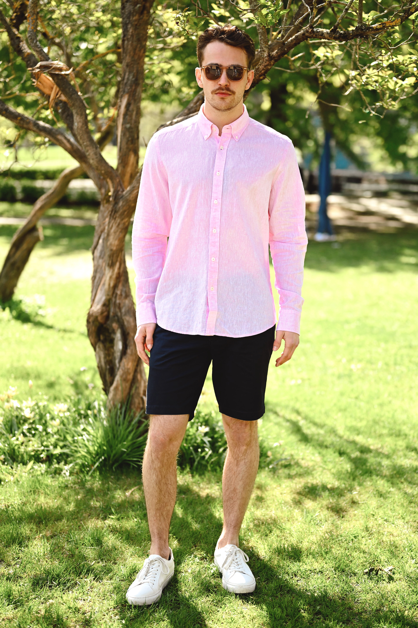 Jitloff Linen Shirt LS, Pink - Bilde 2
