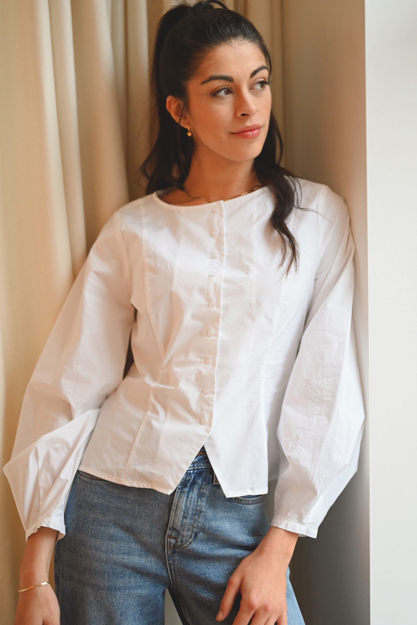 Lelo IW Fitted Shirt, Pure White - Bilde 4