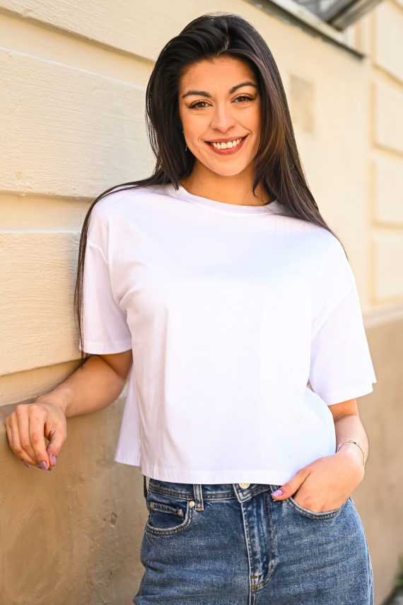 Moa Melea Tee, Bright White