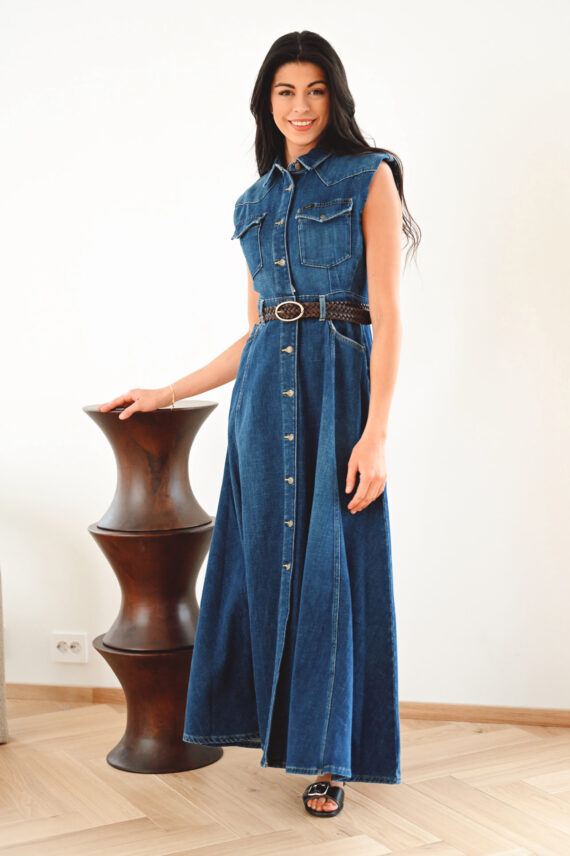 Maxi Western Dress, Dark Magic