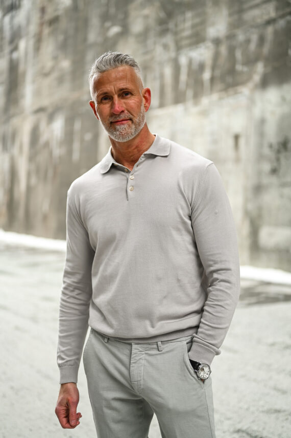 Polo Cotone, Lys Grå