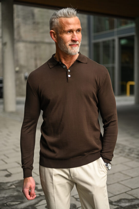 Polo Cotone, Mørk Brun