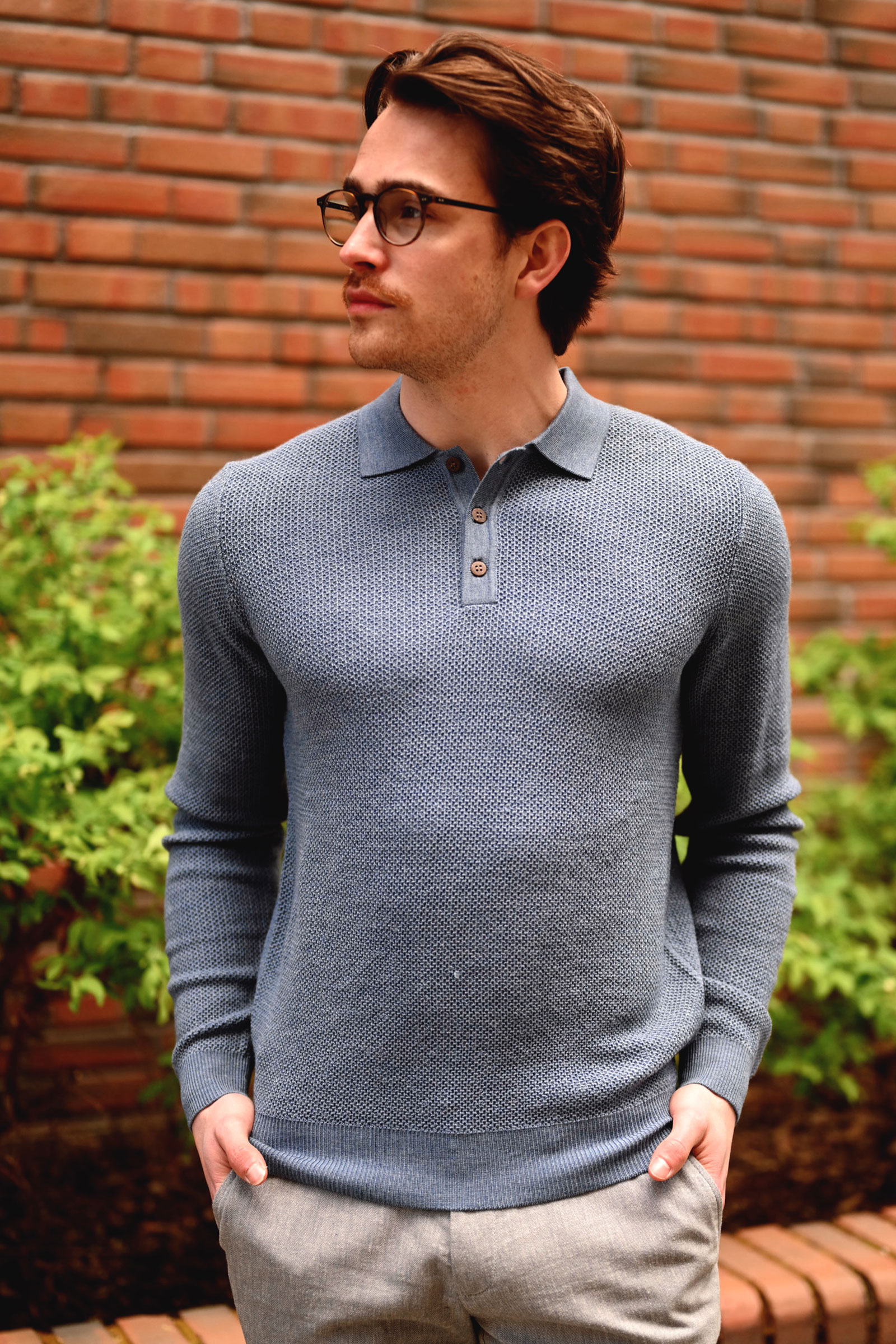 Simon Long Sleeve, Blue