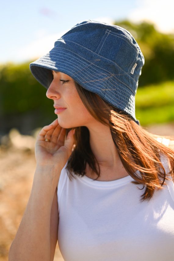 Samory Bucket Hat 15582, Blue Denim