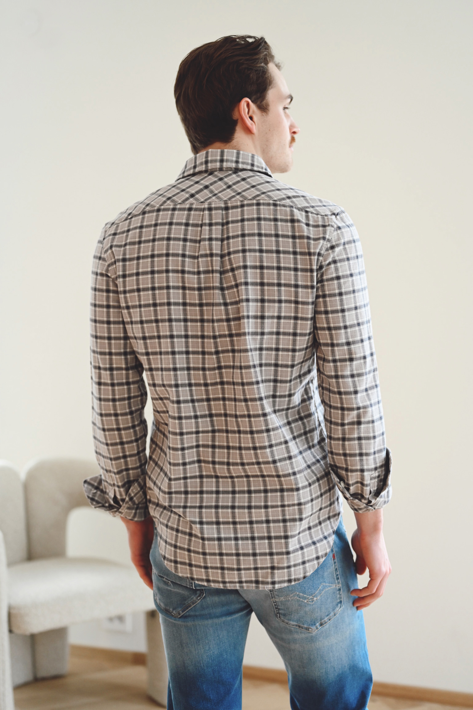 Saliam NJ Shirt 14826, Elephant Skin Check - Bilde 4