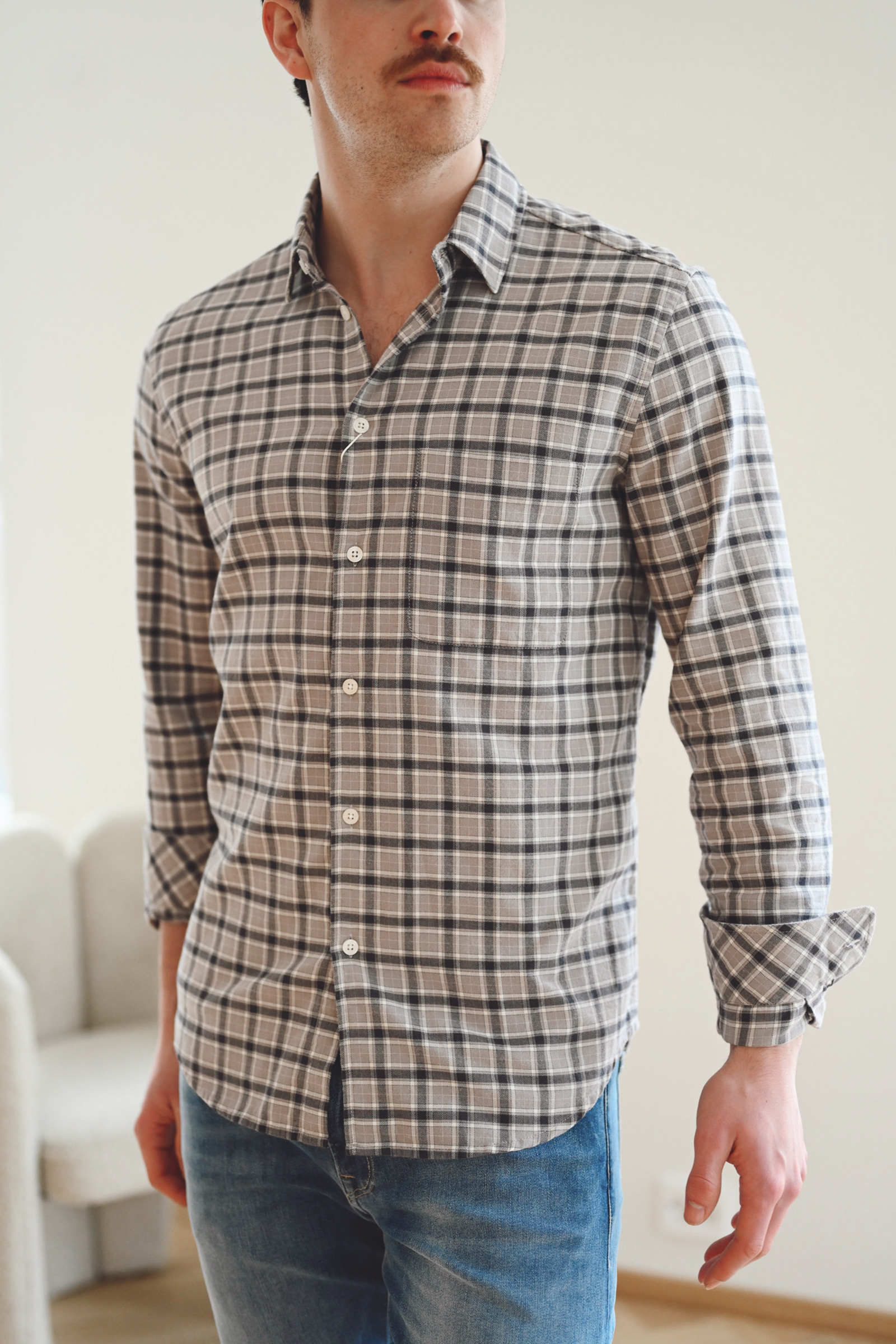 Saliam NJ Shirt 14826, Elephant Skin Check - Bilde 2