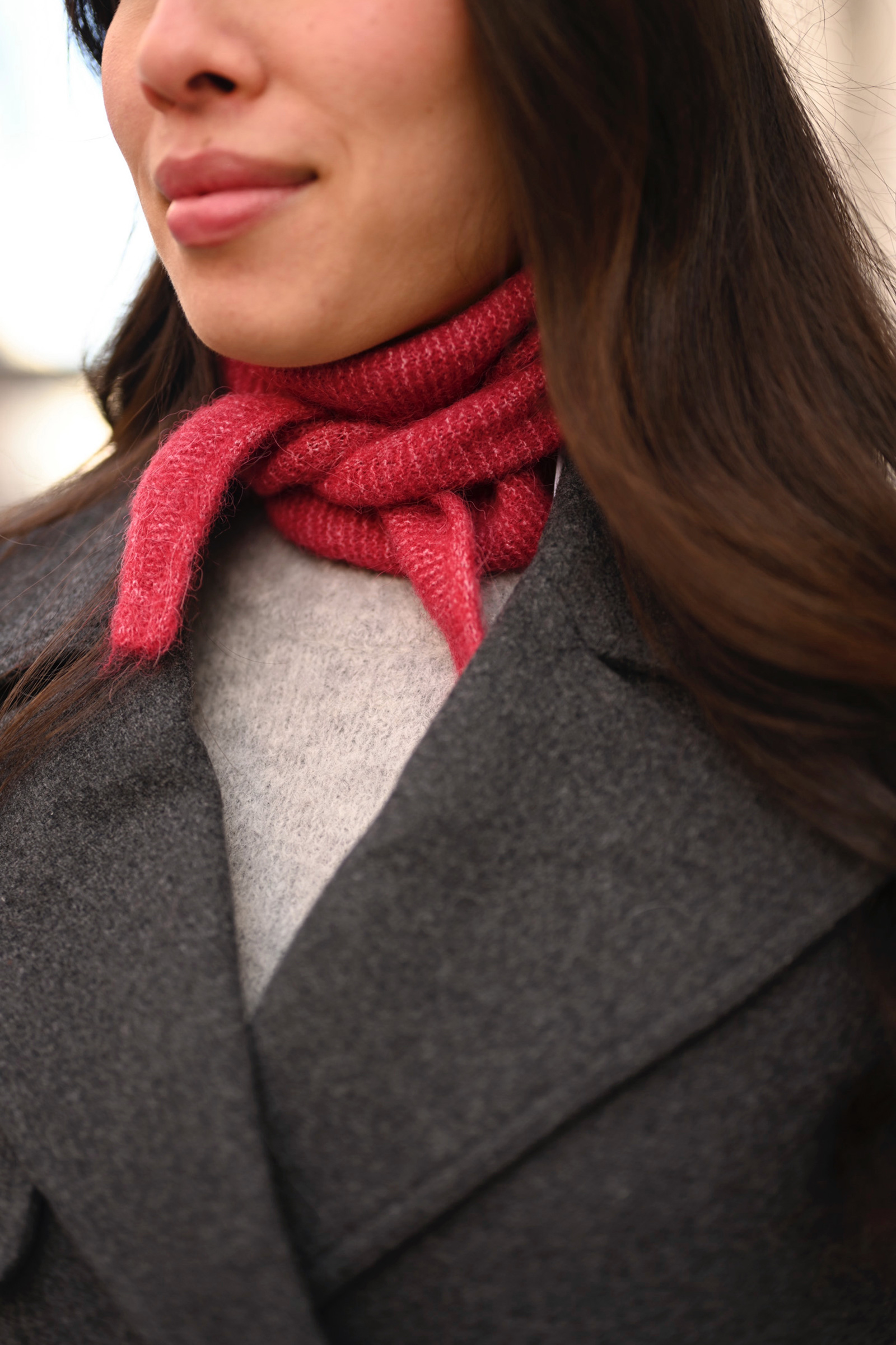 Sanor Diamond Scarf, Earth Red - Bilde 2