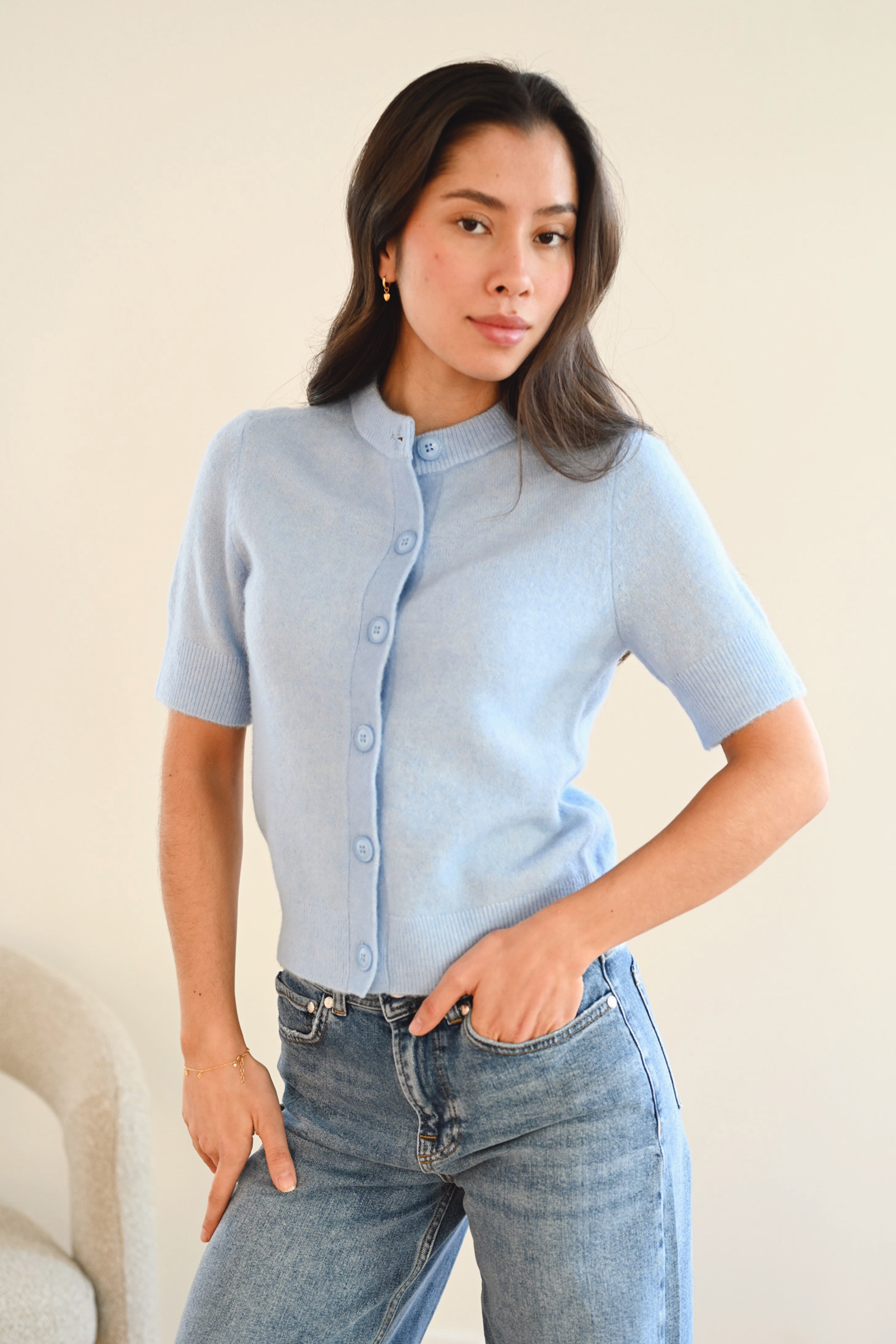 Sanoura SS Cardigan 7355, Della Robbia Blue