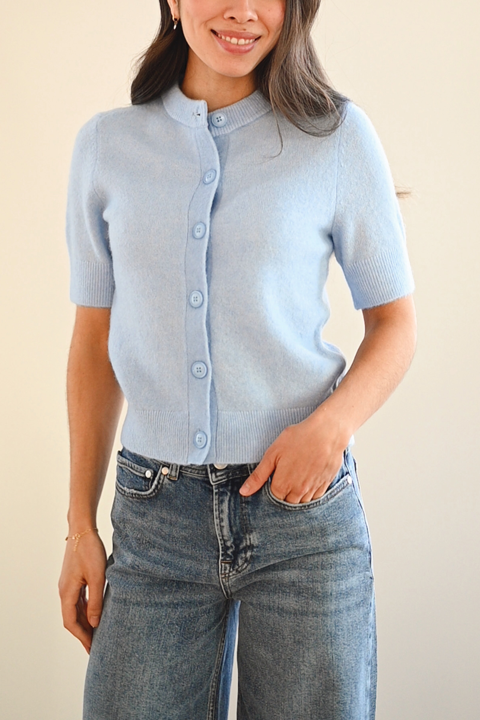 Sanoura SS Cardigan 7355, Della Robbia Blue - Bilde 4