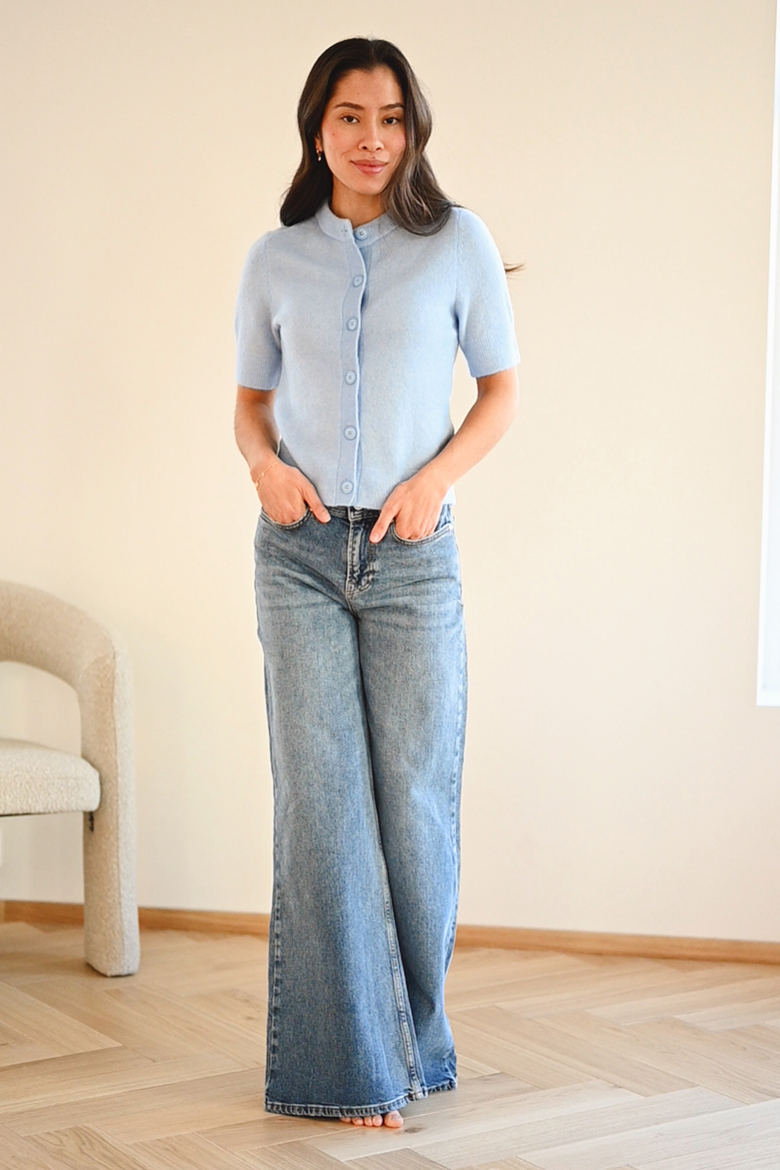 Sanoura SS Cardigan 7355, Della Robbia Blue - Bilde 6