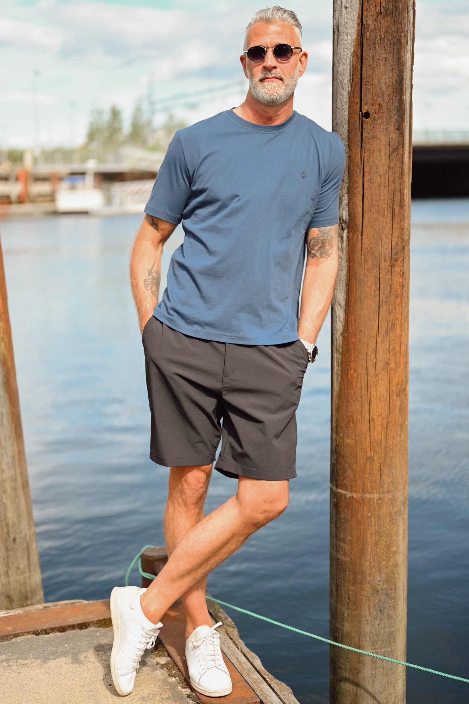 Saotto T-Shirt 11415, Insignia Blue - Bilde 5