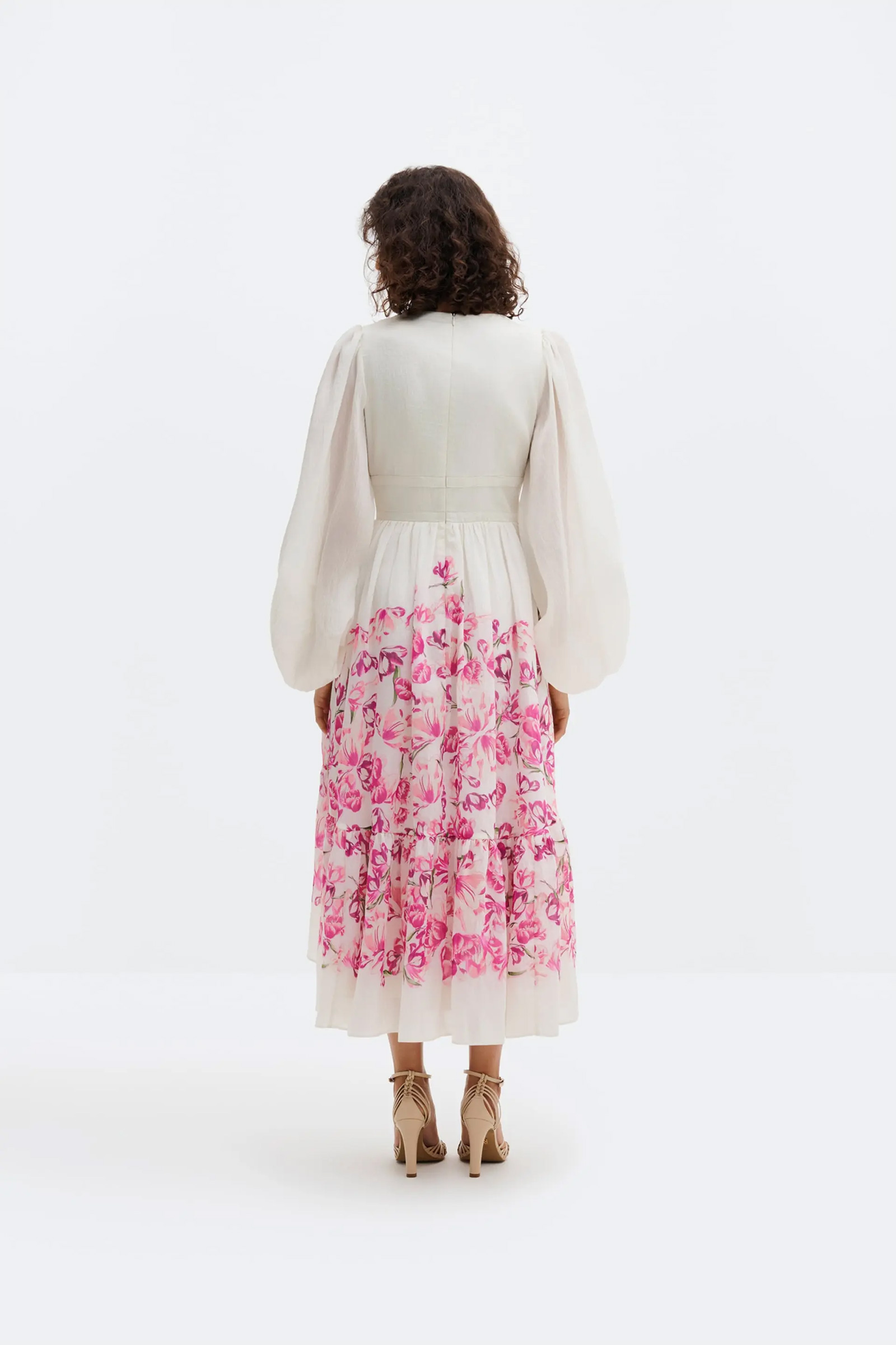 Sasia Midi Dress, Tulip Pink - Bilde 4