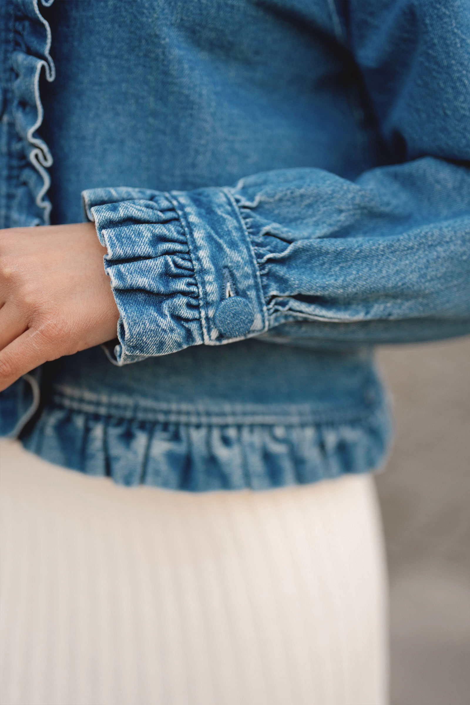 Betty Denim Jacket, Denim - Bilde 3