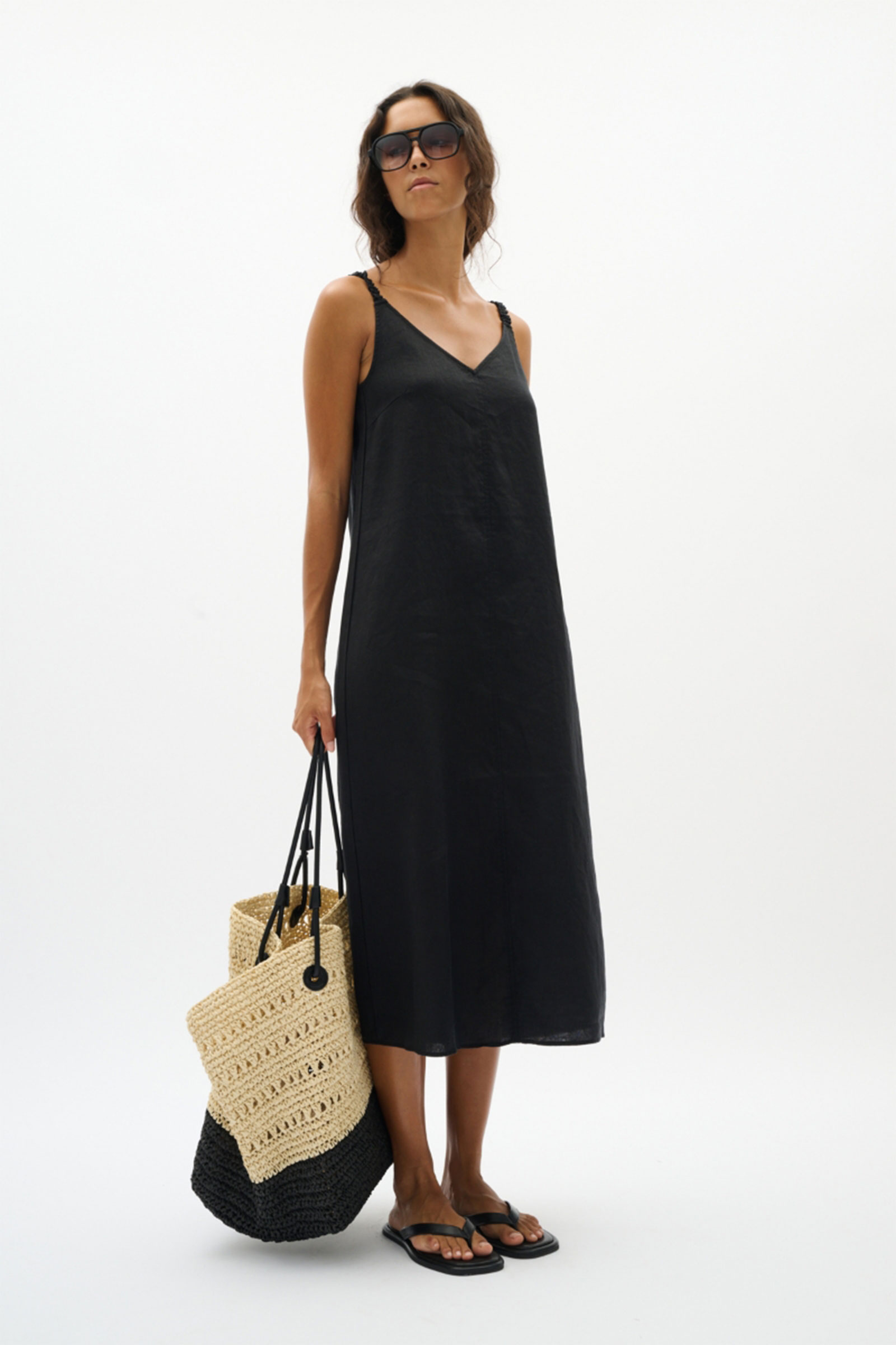 ElinorIW Strap Dress, Black