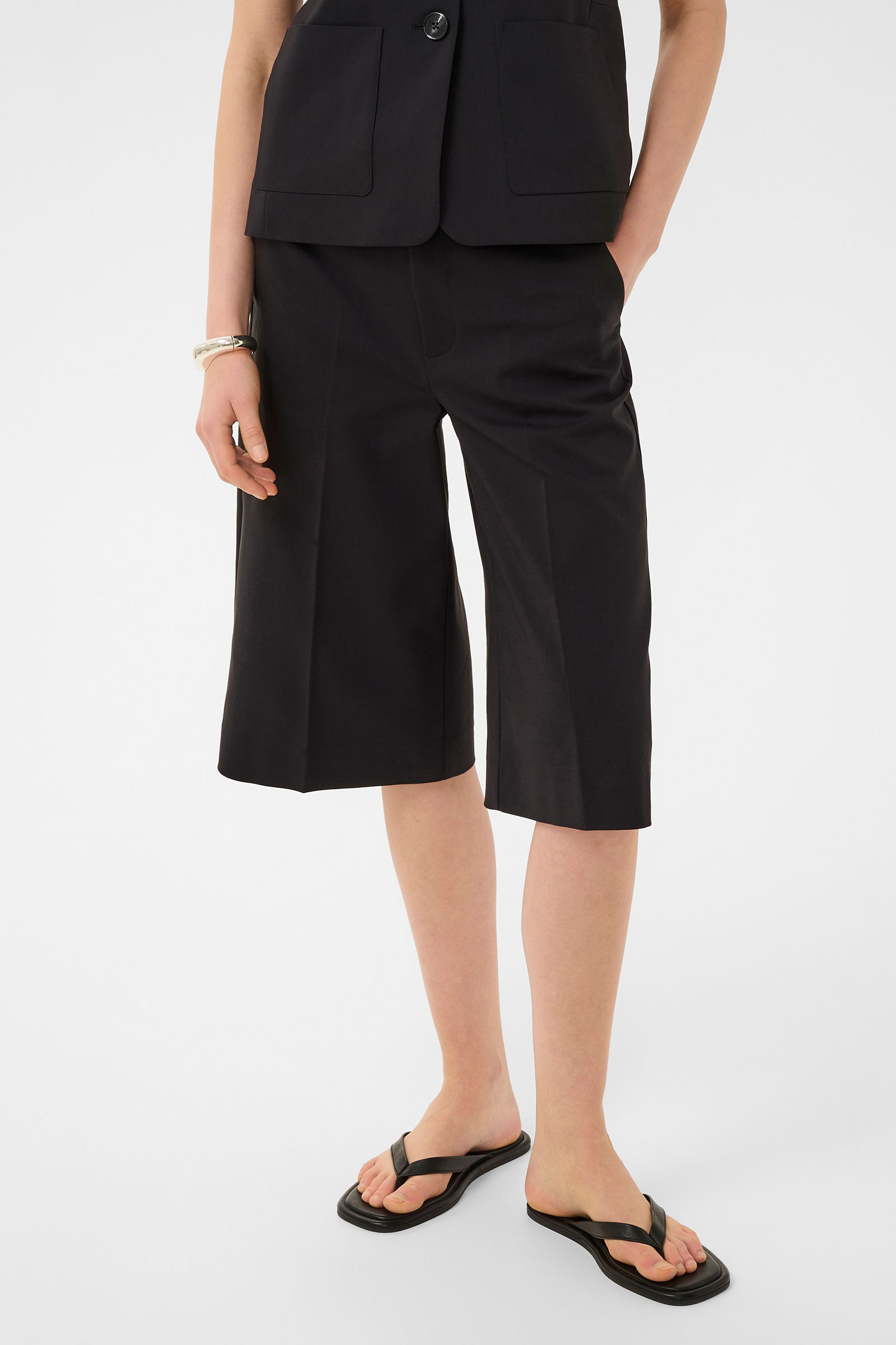 ZellaIW Longline Shorts, Black