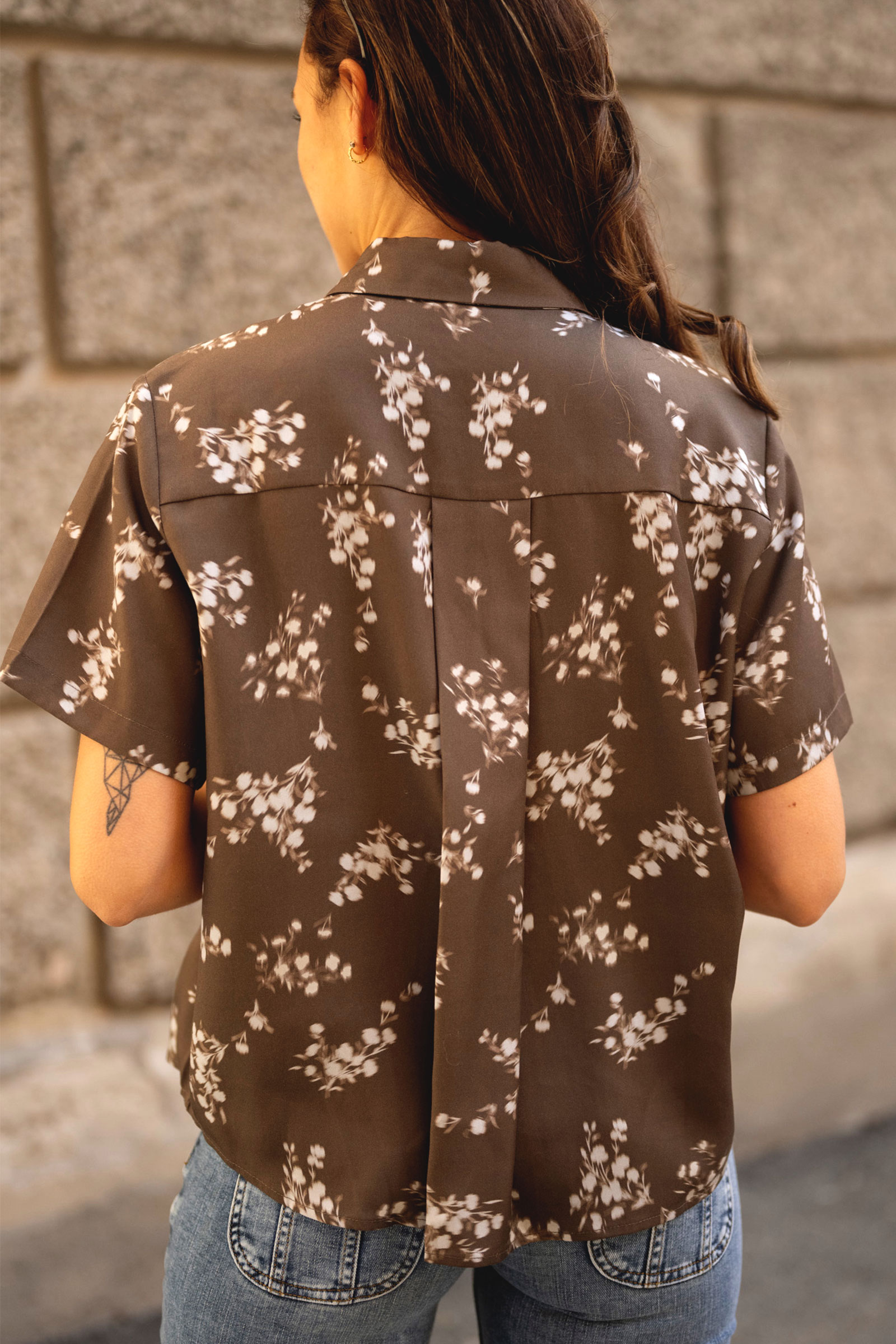 Mina Shirt, Blooming Brown - Bilde 2