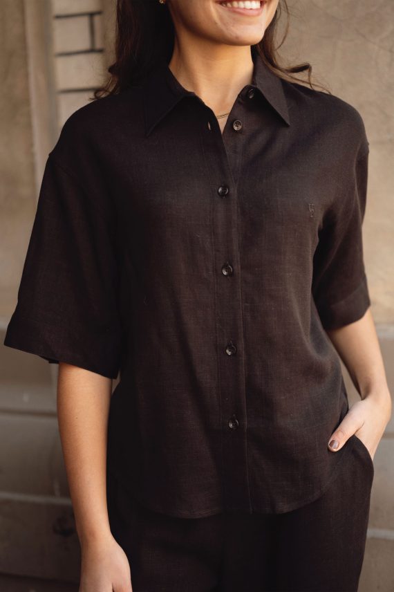 Nemi SS Shirt, Espresso