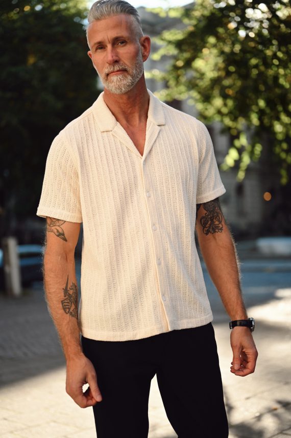 Amadeo SS Shirt, Cream