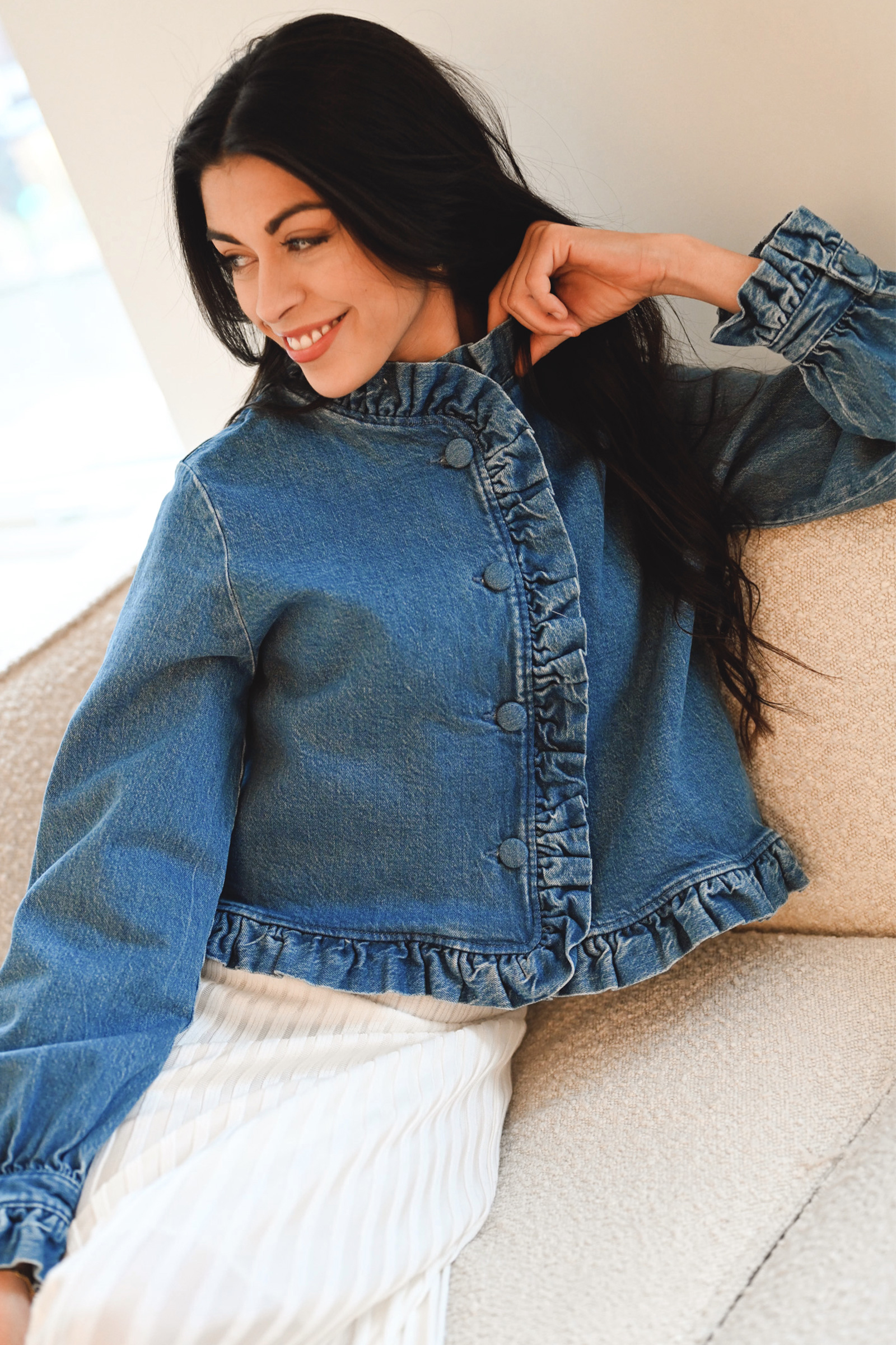 Betty Denim Jacket, Denim - Bilde 10