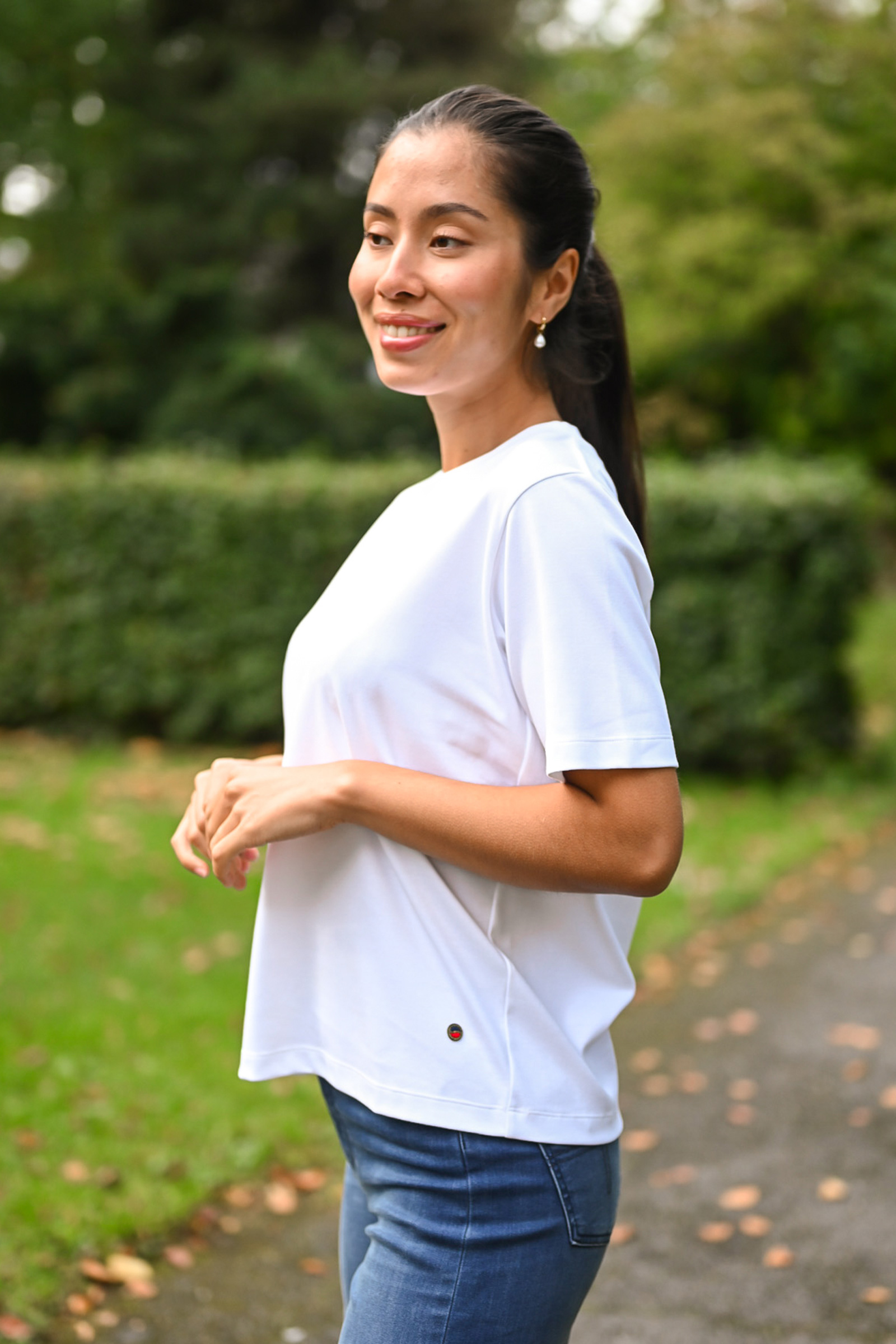 Tessa Lux T-Shirt, White - Bilde 3