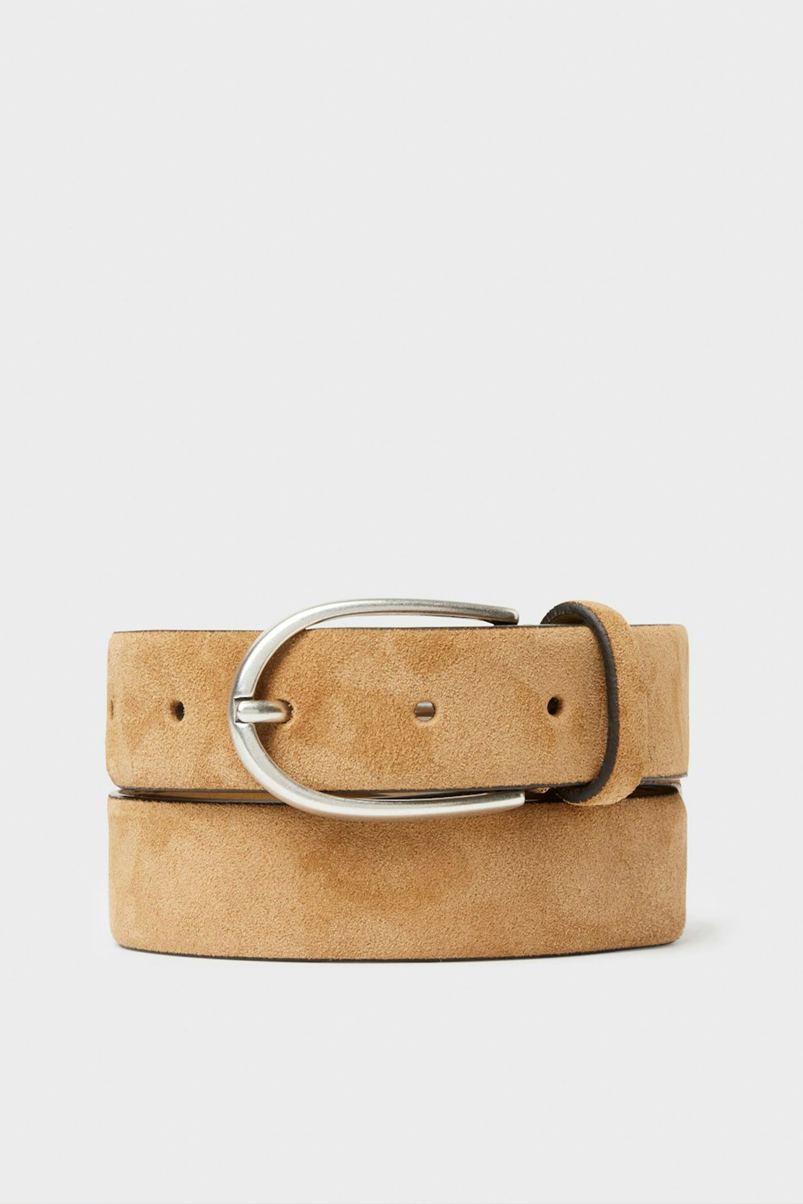 Fucino Suede Belt, Sand - Bilde 2