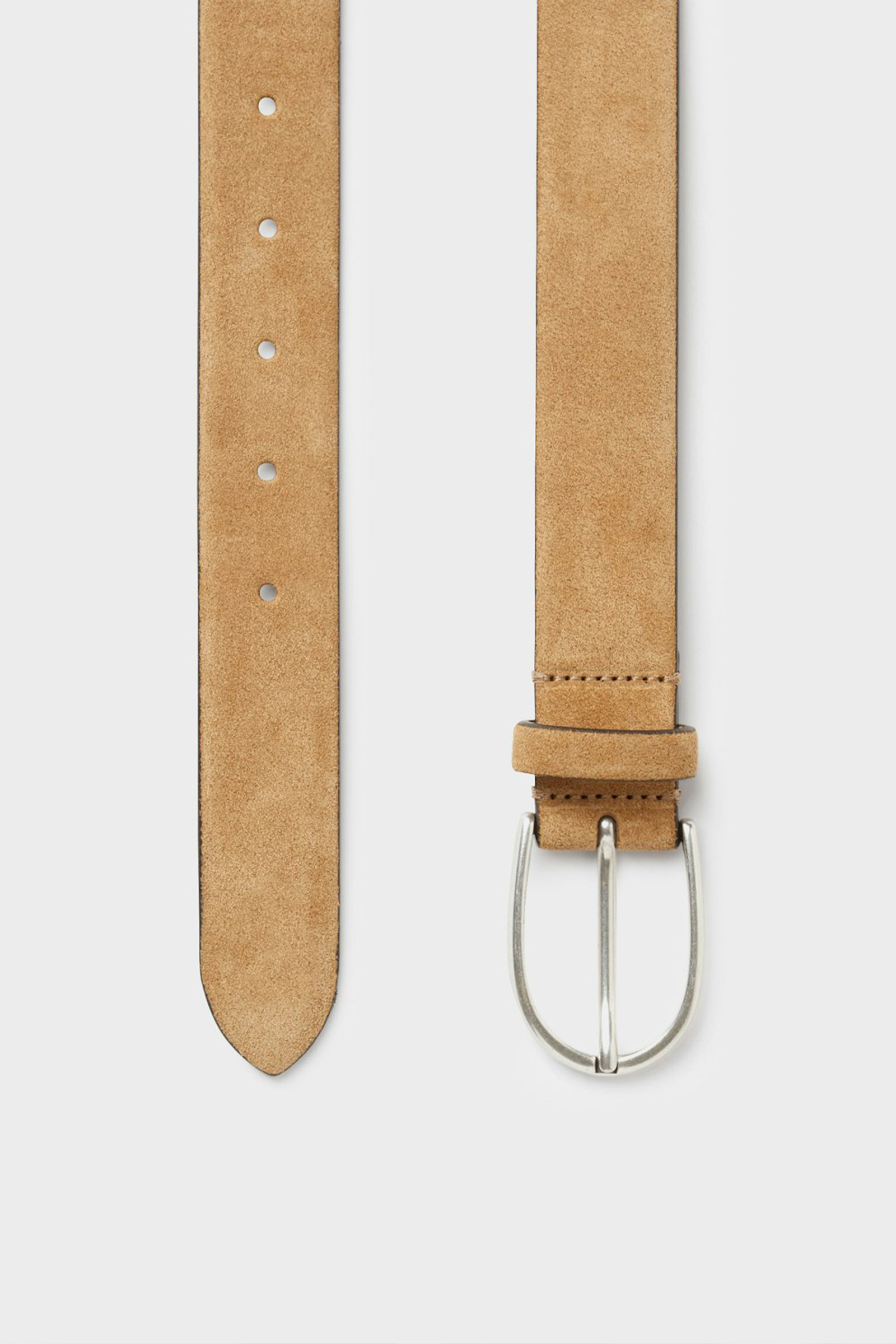 Fucino Suede Belt, Sand