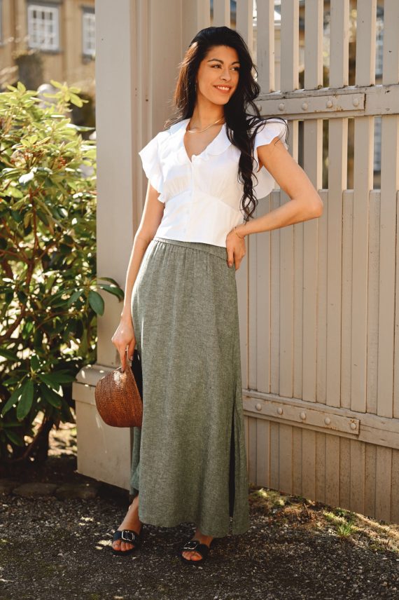 Ginia Skirt, Laurel W Melange