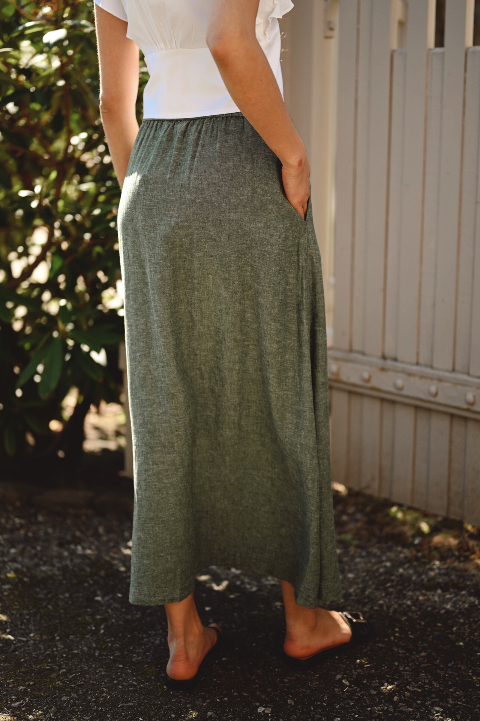 Ginia Skirt, Laurel W Melange - Bilde 5
