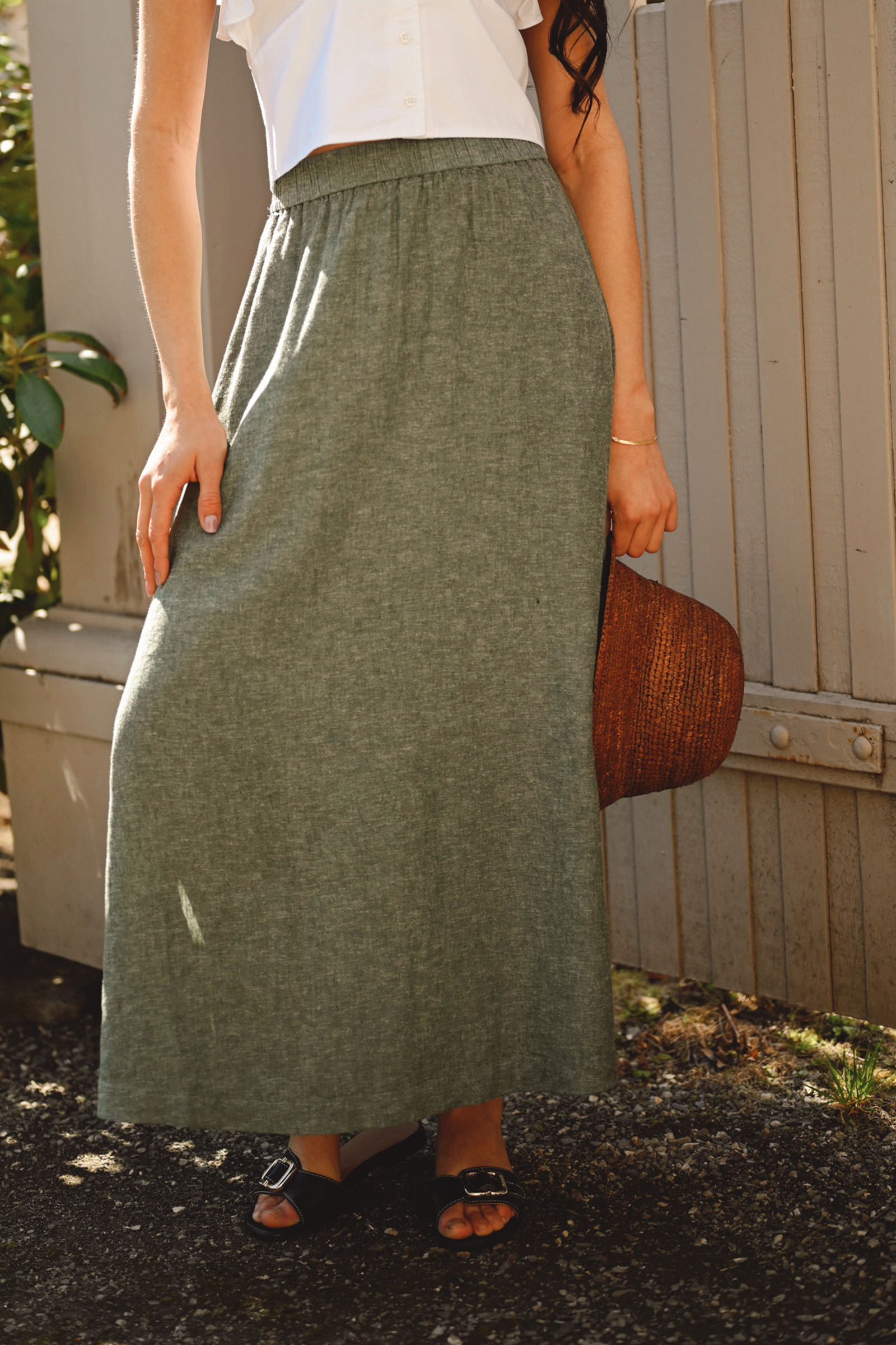 Ginia Skirt, Laurel W Melange - Bilde 3