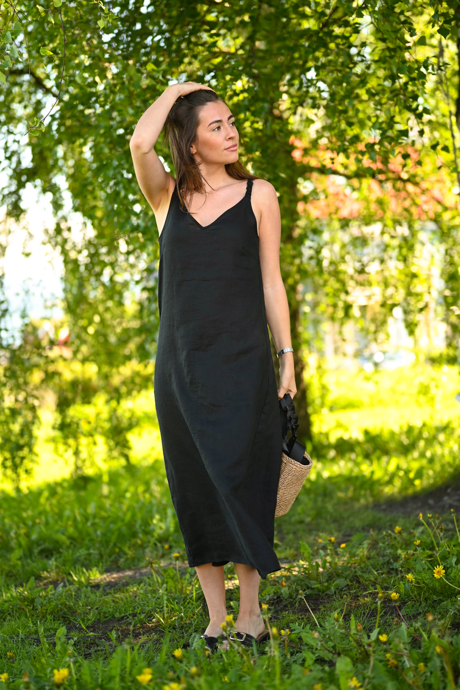ElinorIW Strap Dress, Black - Bilde 2