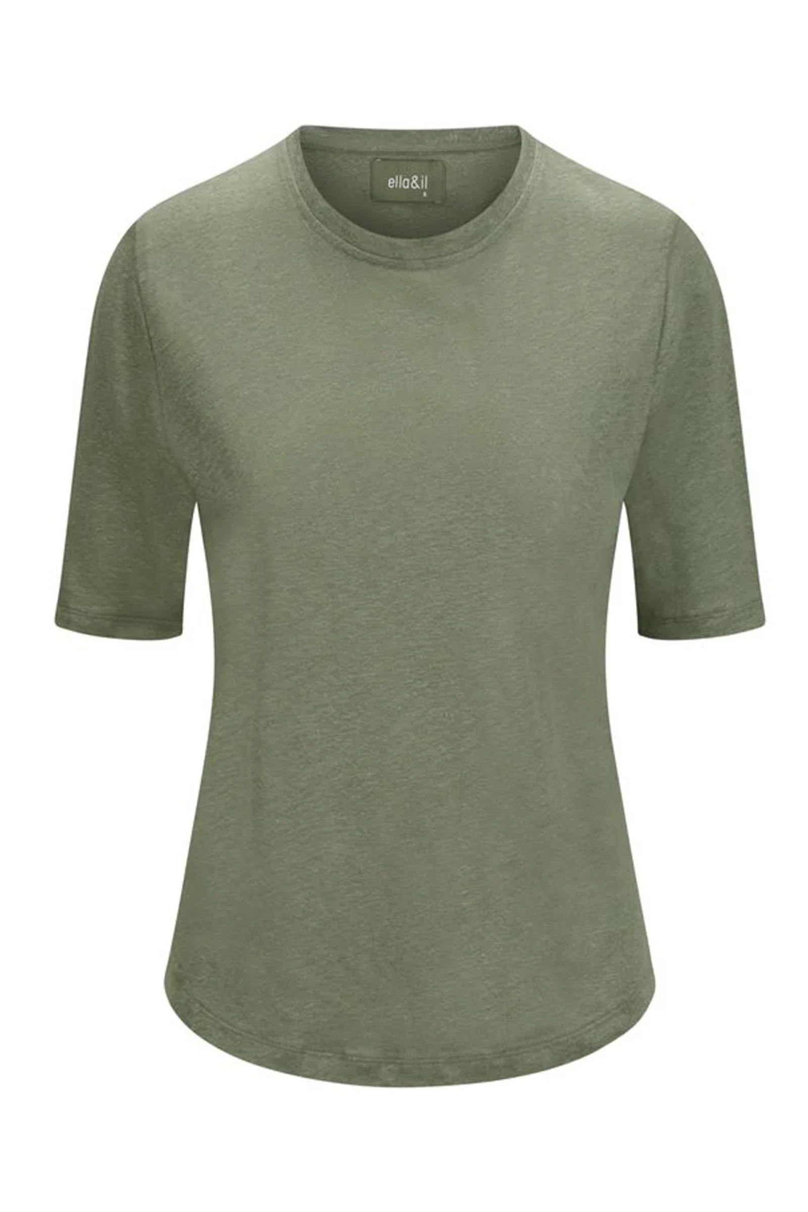 Karina Linen Tee, Green - Bilde 2