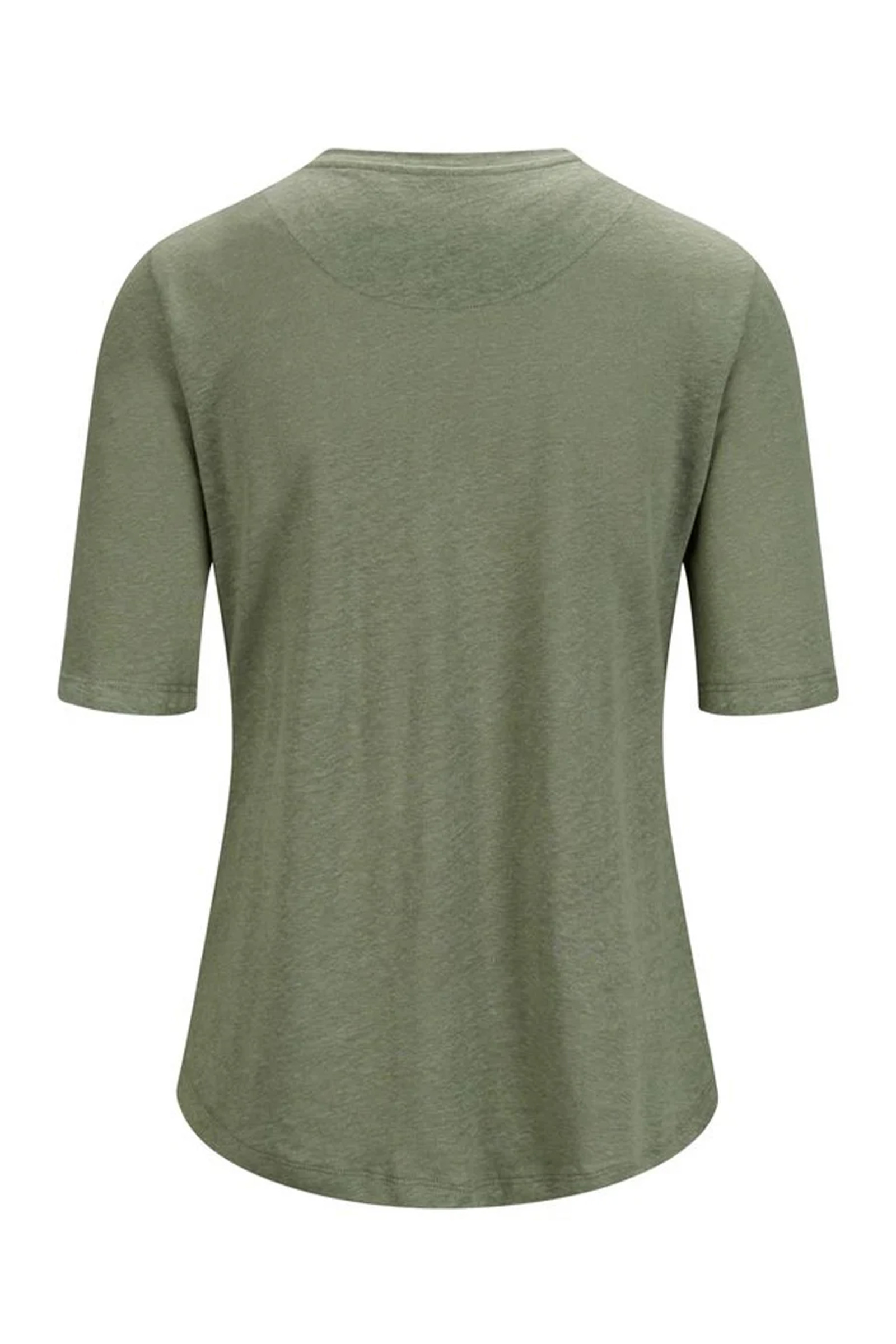 Karina Linen Tee, Green - Bilde 3