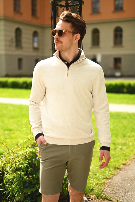 Lacazette 1/2 Zip, Natur