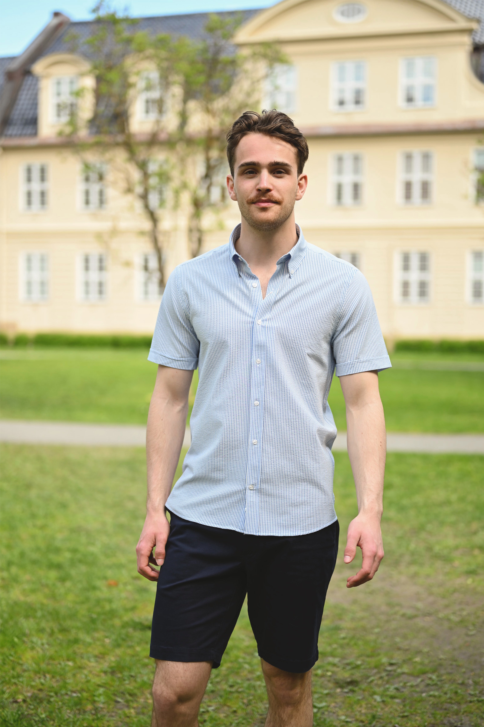 Wesley Shirt SS, Blue Stripe - Bilde 5