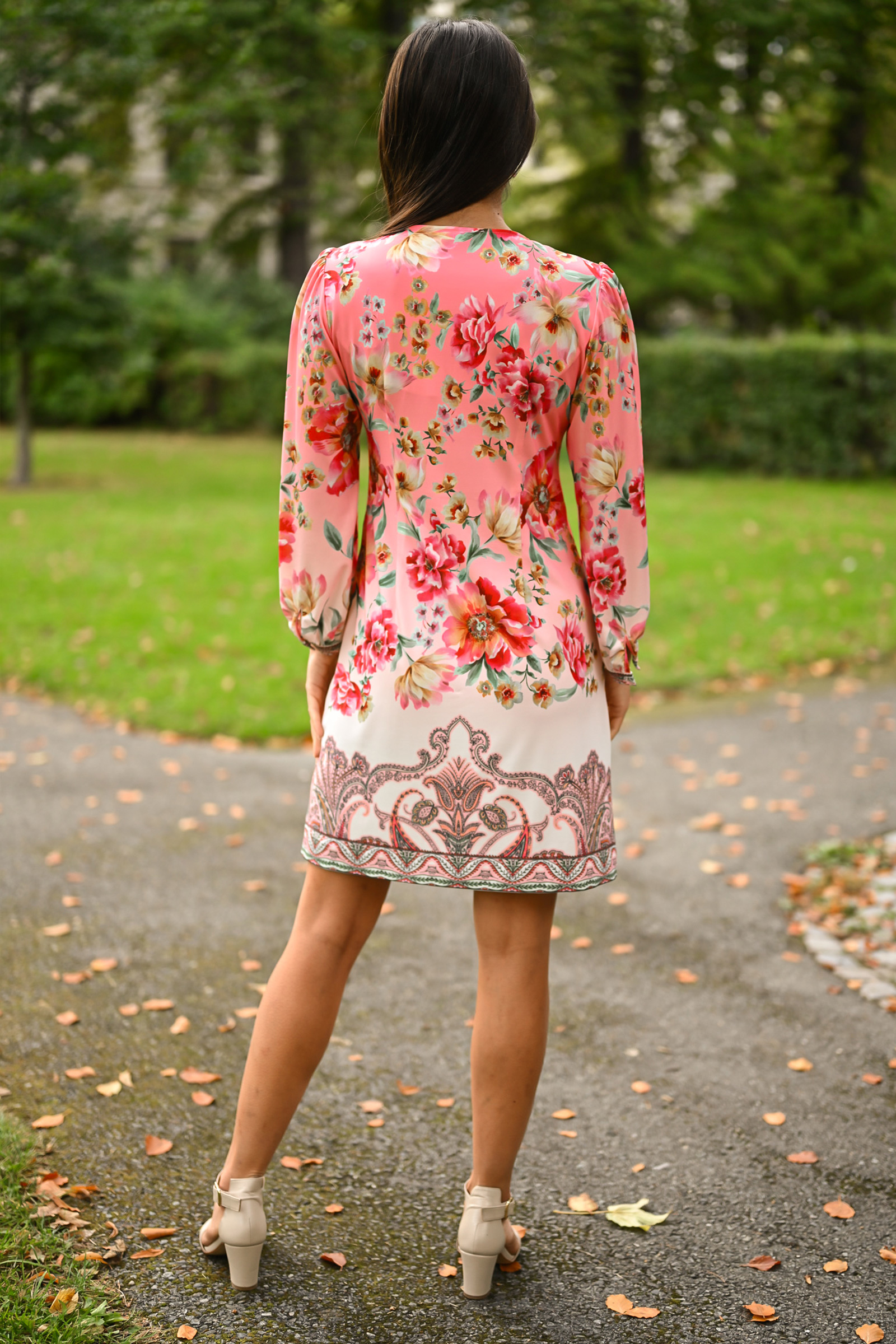 Maisy Dress, Coral - Bilde 4