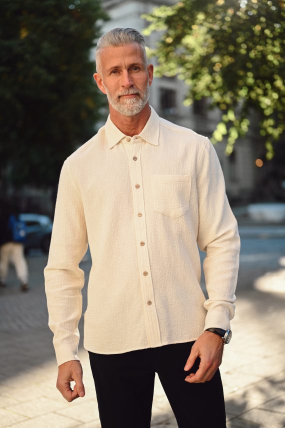 Martino LS Shirt, Cream